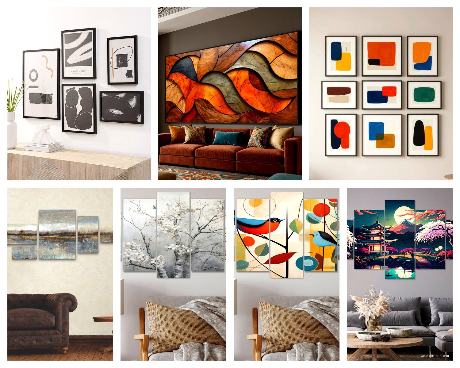 5 Piece Wall Art: Five-Panel Multi-Section Sets