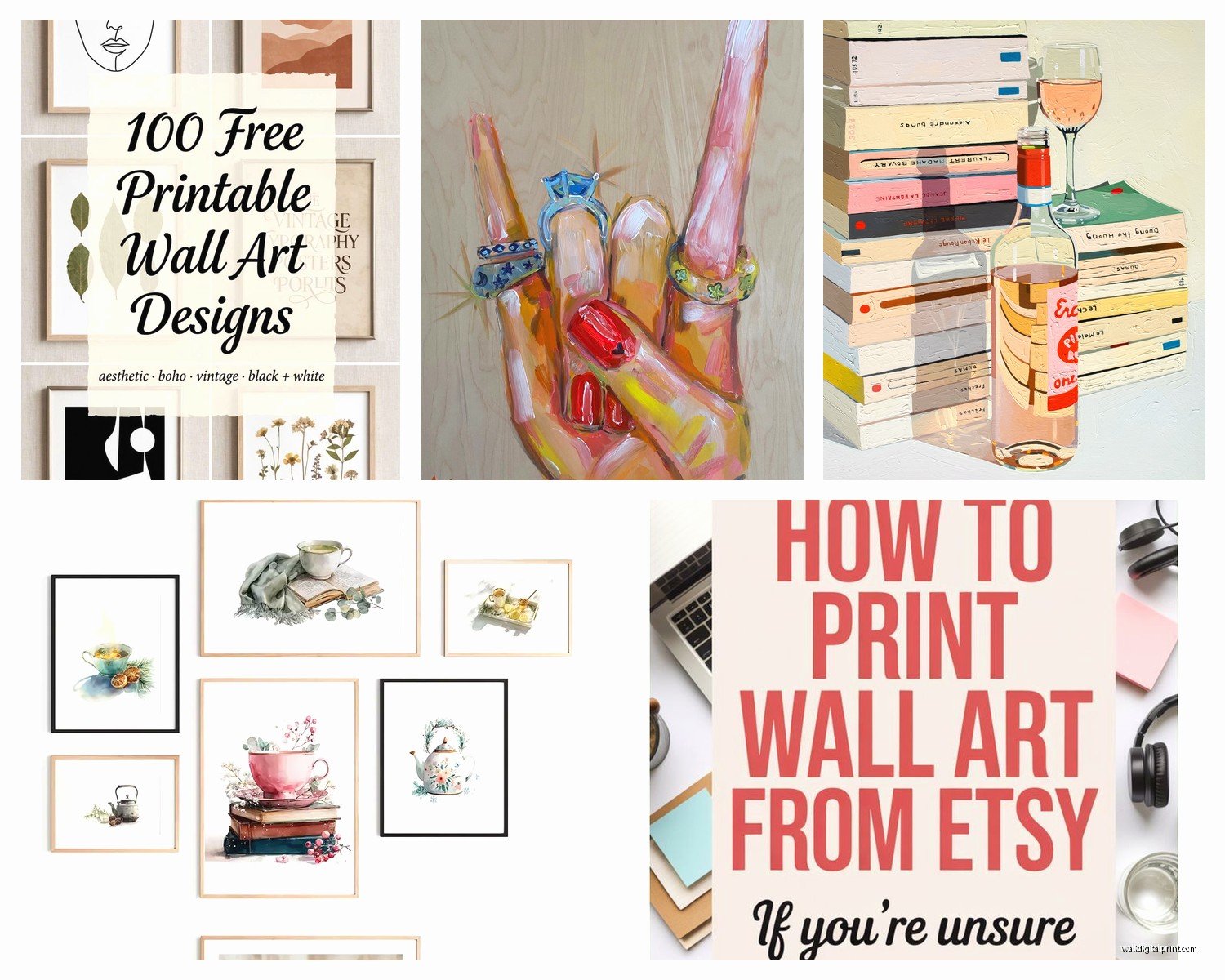 8x10 Printable Wall Art: Standard Frame Size Downloads