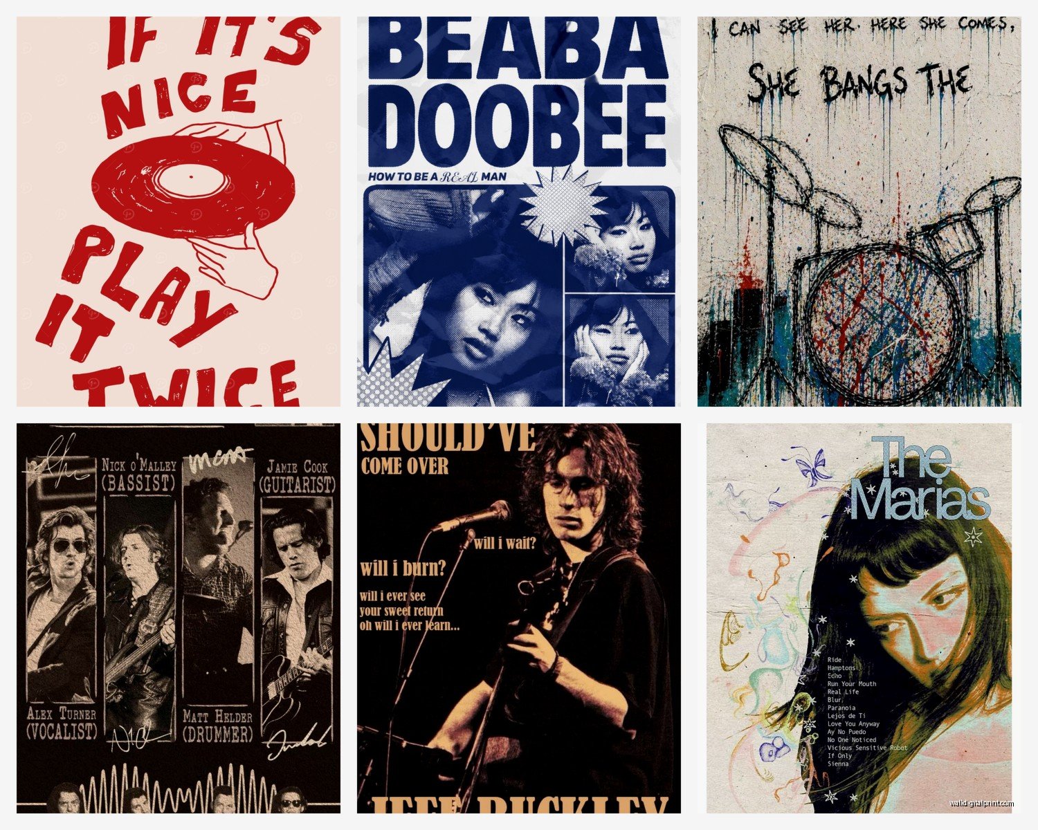 Band Wall Art: Music Group Concert Tour Poster Decor