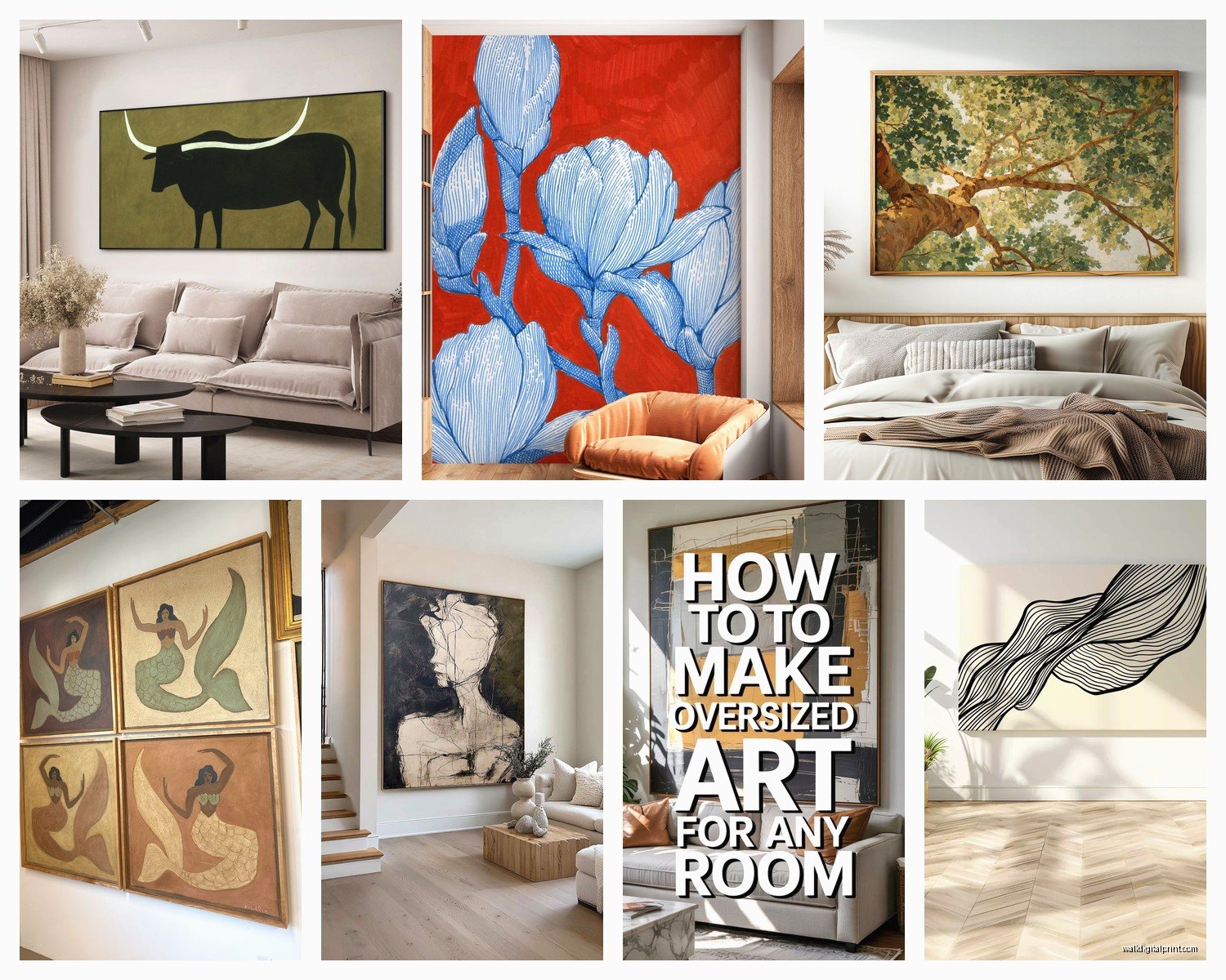 Big Wall Art: Large-Scale Oversized Statement Designs