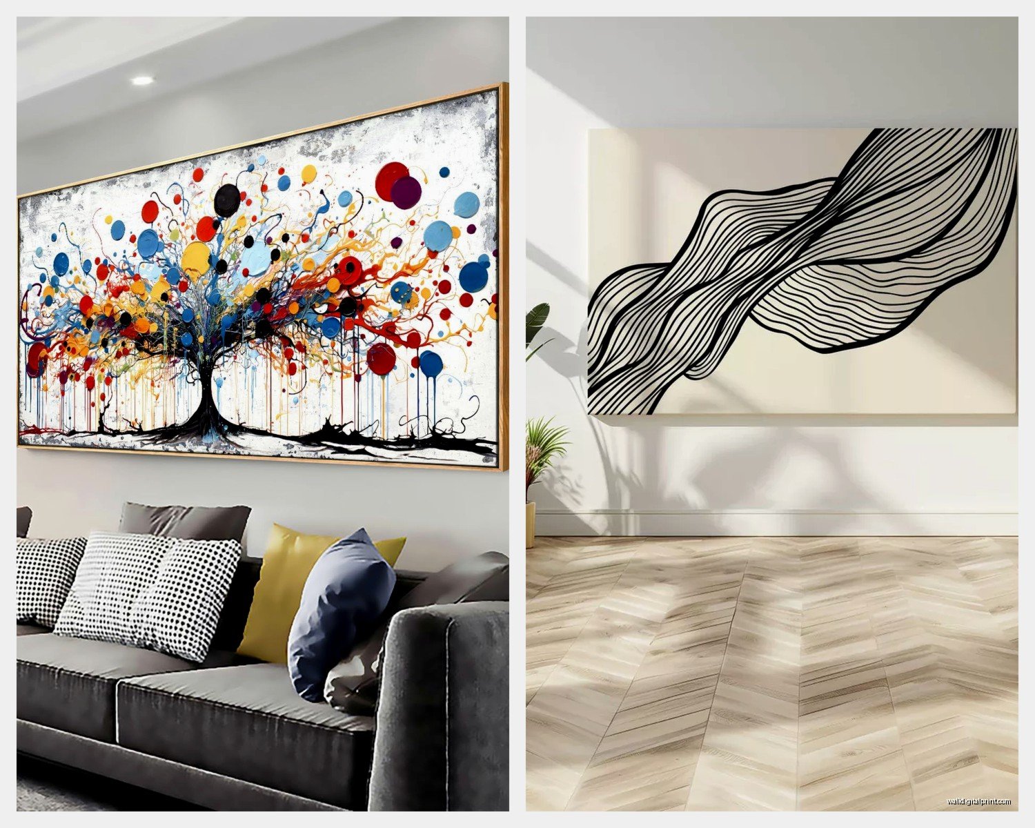 Big Wall Art for Living Room: Large-Scale Main Space Pieces