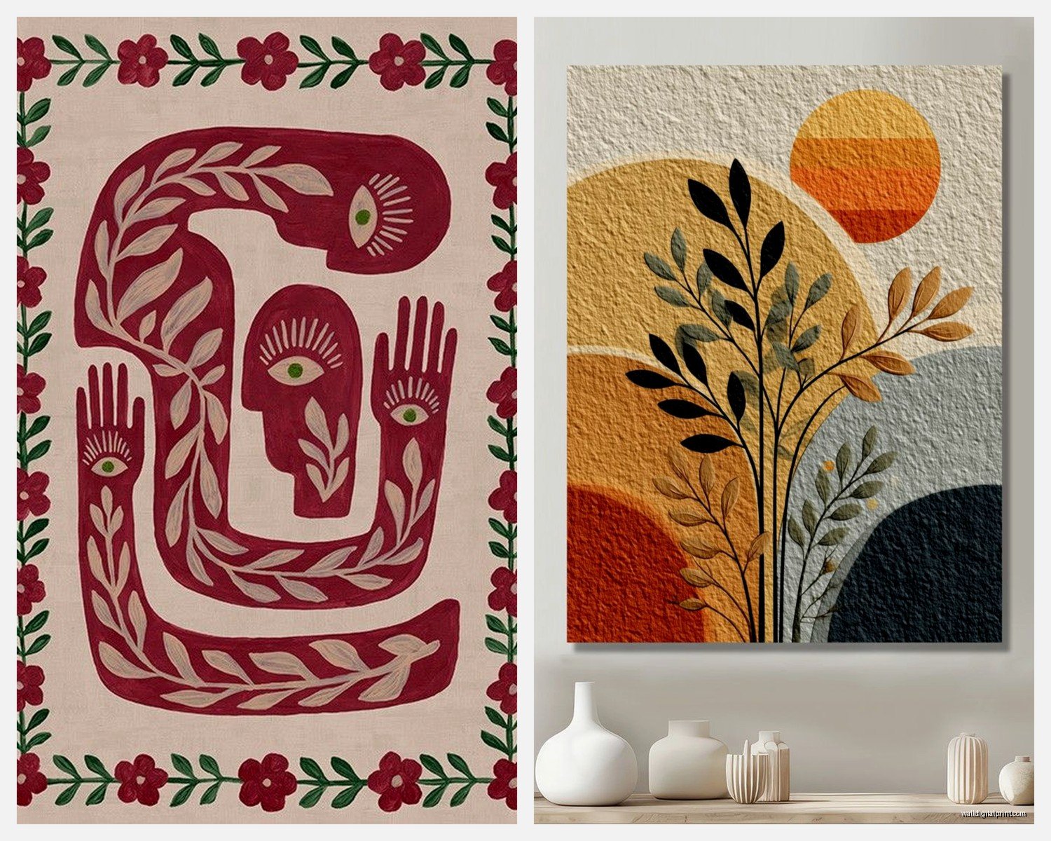 Boho Wall Art: Bohemian Eclectic Free-Spirit Designs