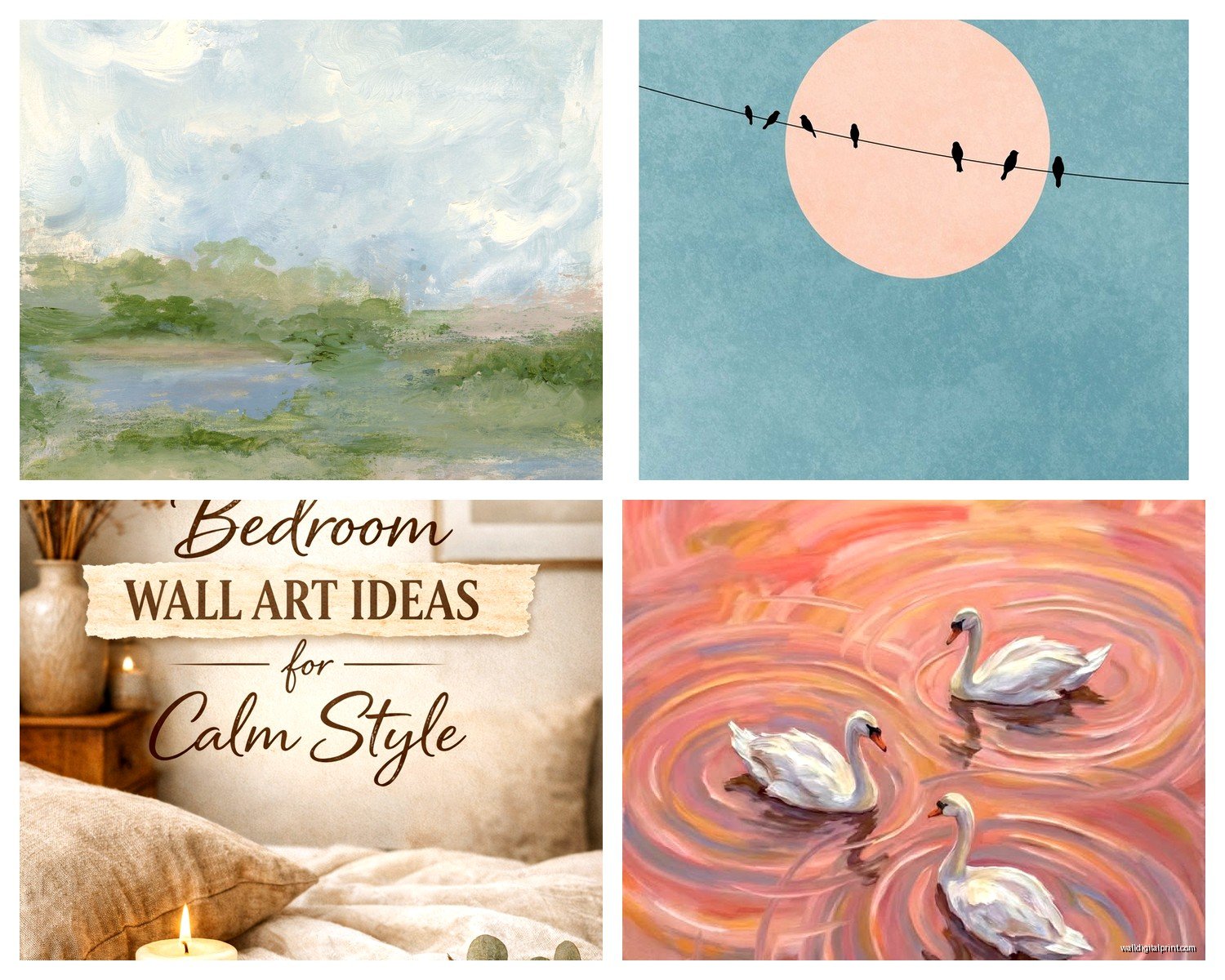 Calming Wall Art: Peaceful Relaxing Soothing Tranquil