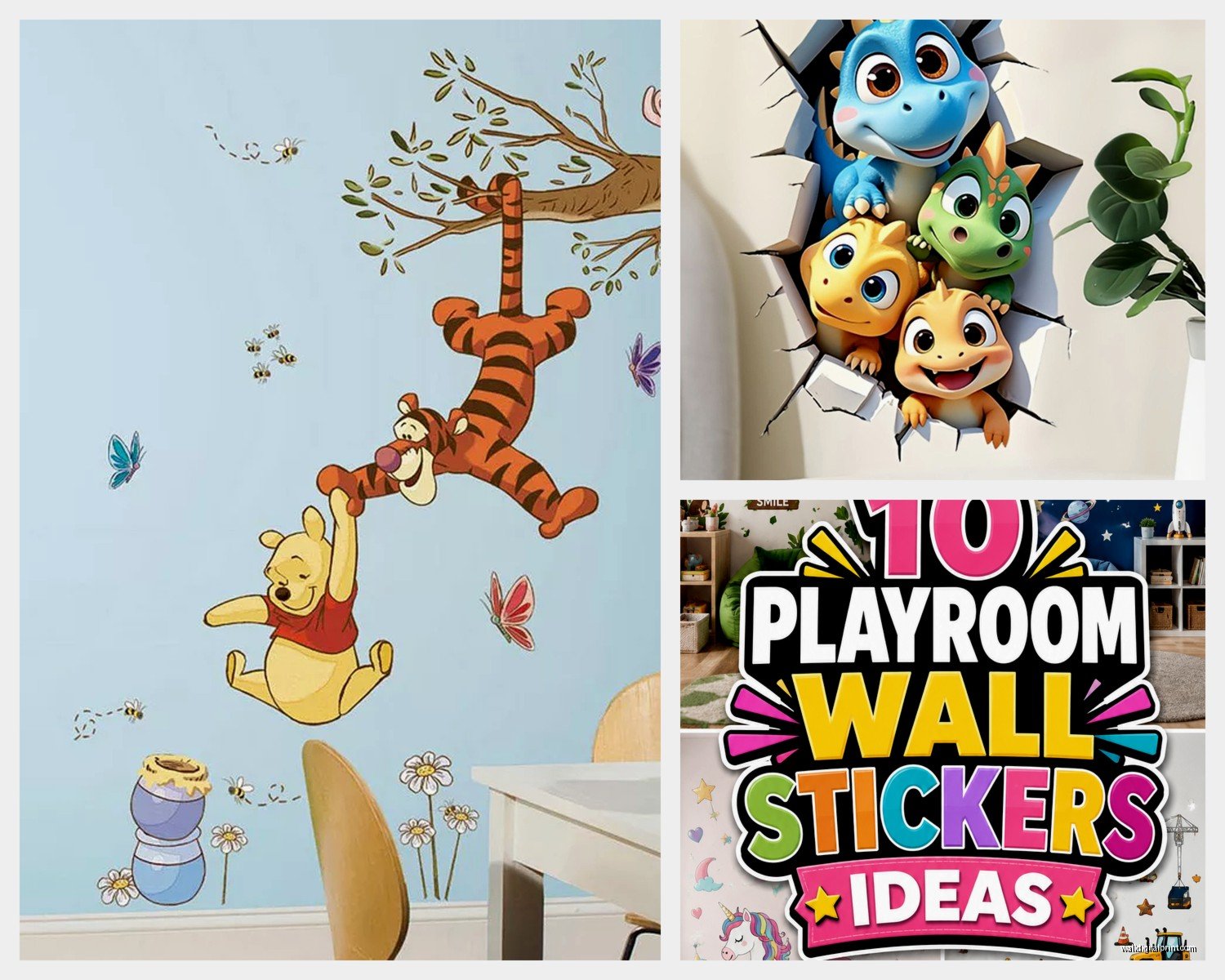 Children's Wall Art Stickers: Removable Kids Room Decals