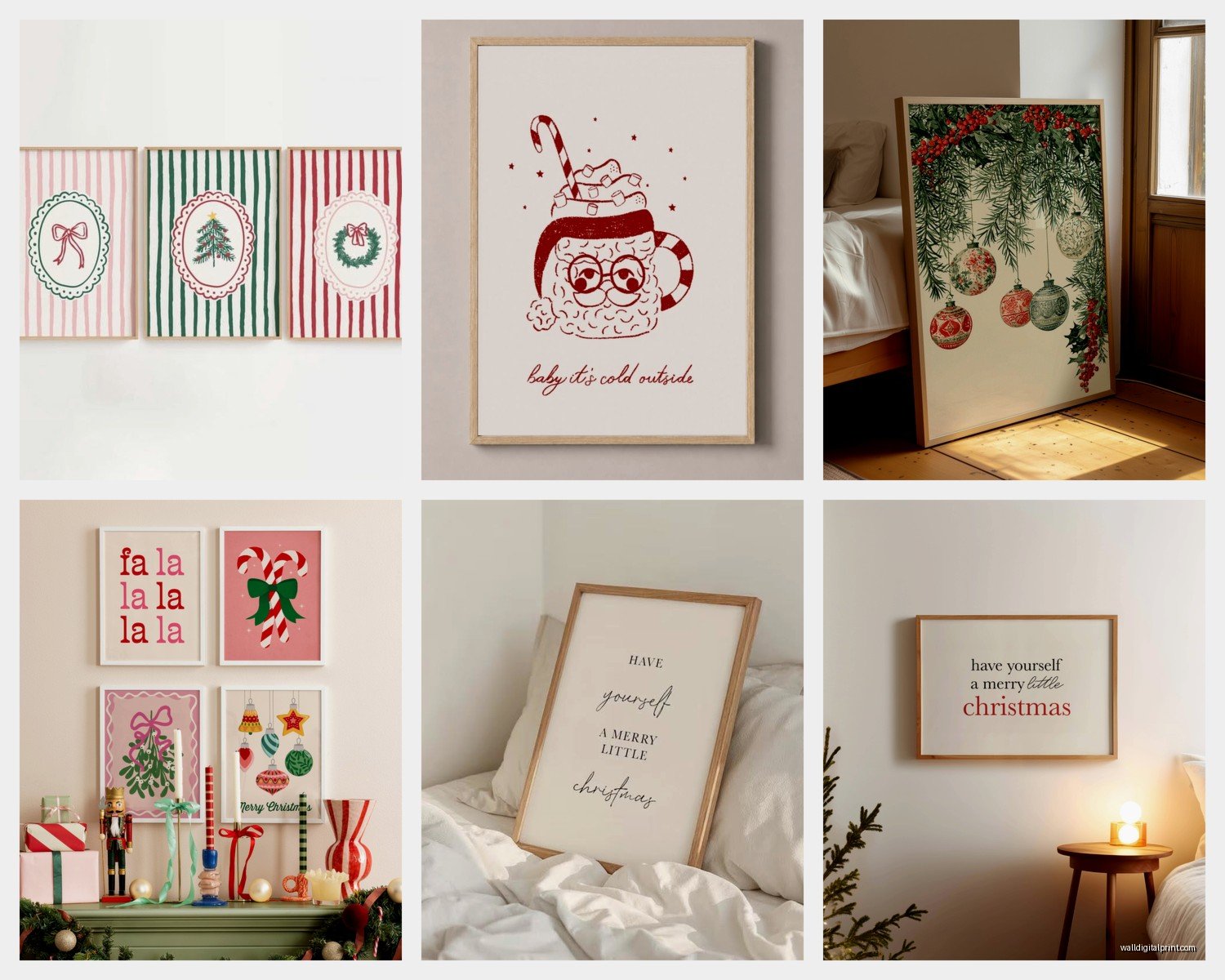 Christmas Wall Art: Holiday Seasonal Festive Decor