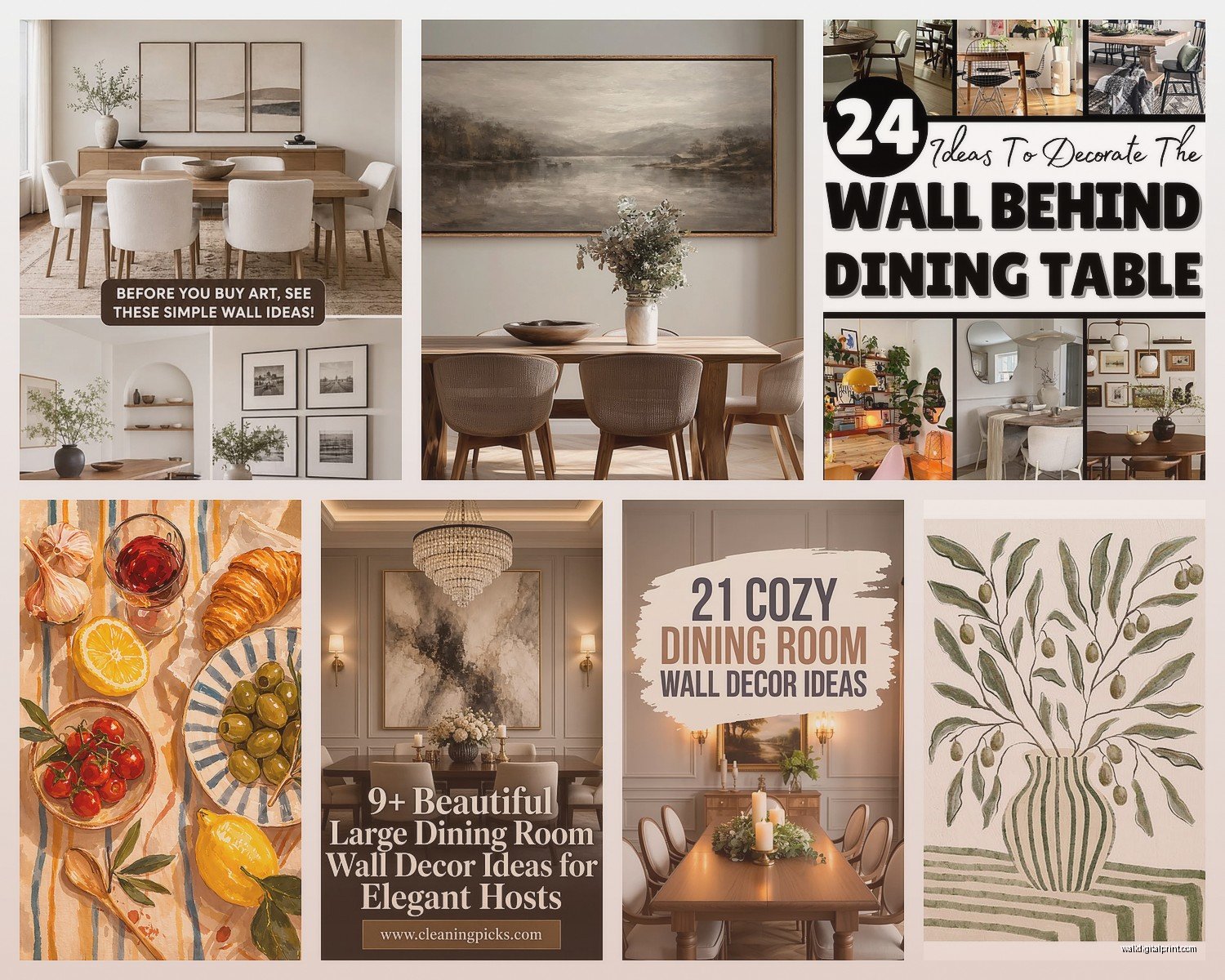 Dining Room Wall Art: Eating Space Food & Gathering Themes