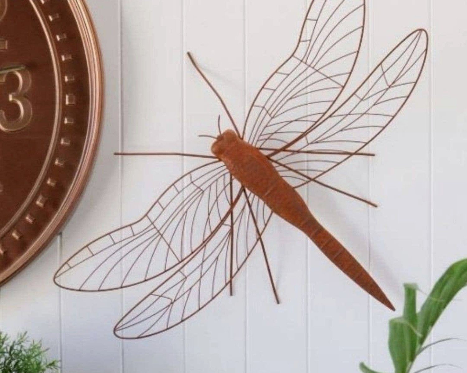 Dragonfly Wall Art: Insect Nature Garden Pond Decor