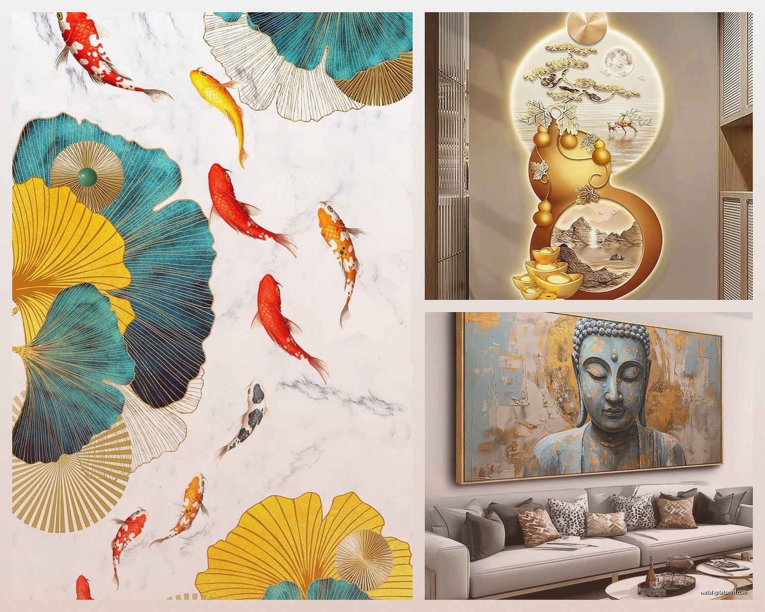 Feng Shui Wall Art for Living Room: Energy Balance Main Space