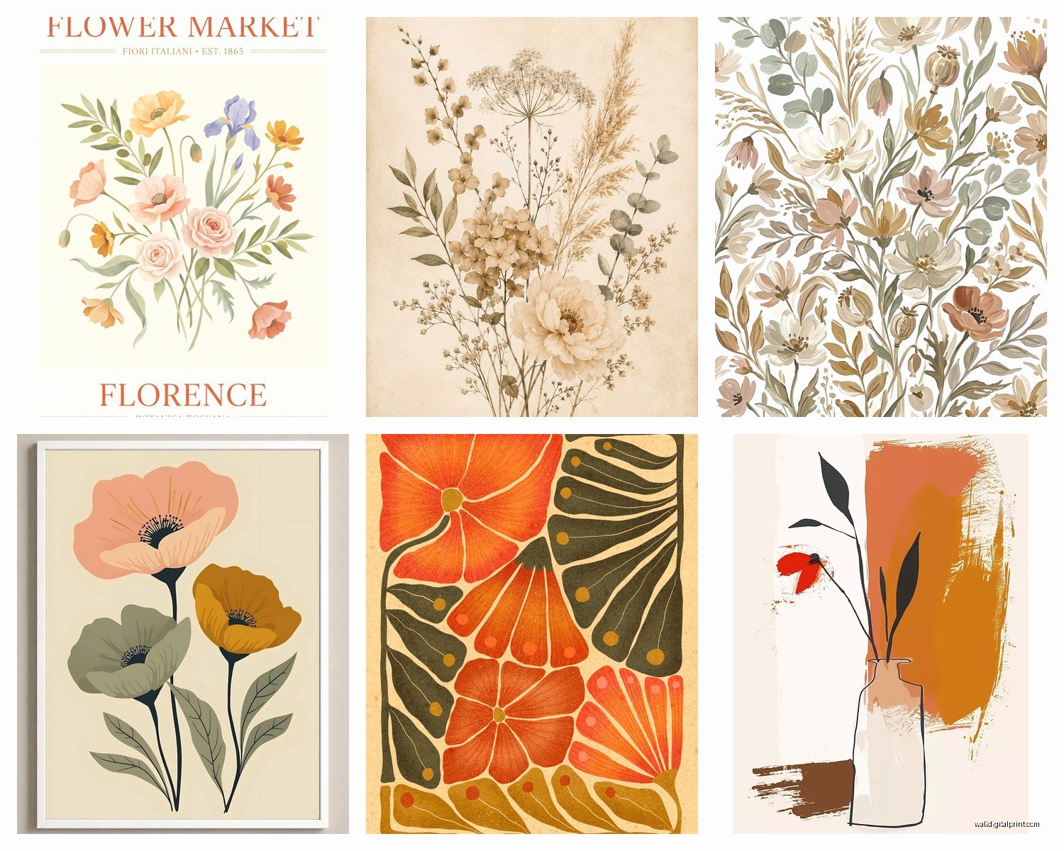 Flower Wall Art Printable: Free Floral Botanical Downloads