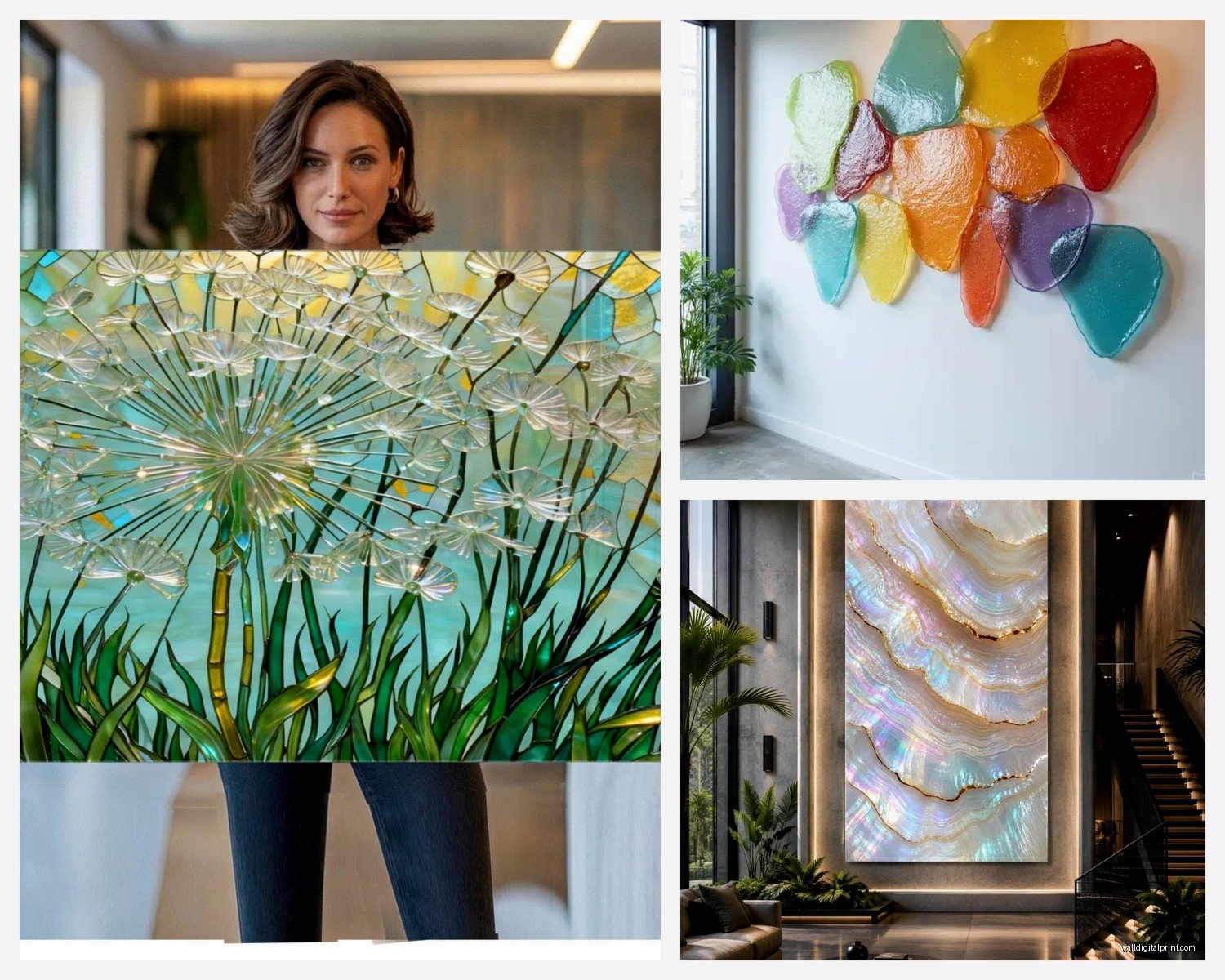Glass Wall Art: Transparent Stained Fused Material Guide