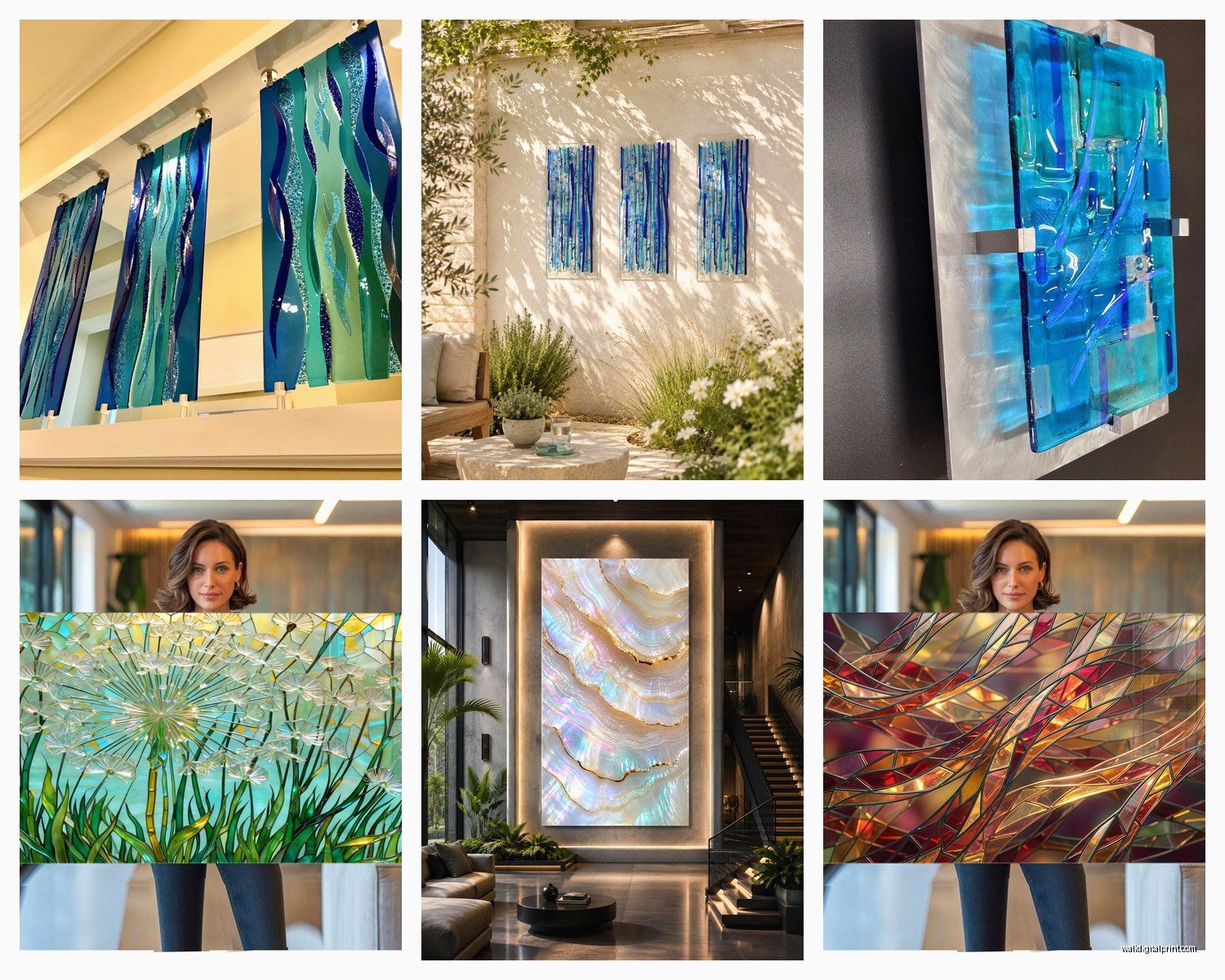 Glass Wall Art: Transparent Stained Fused Material Guide