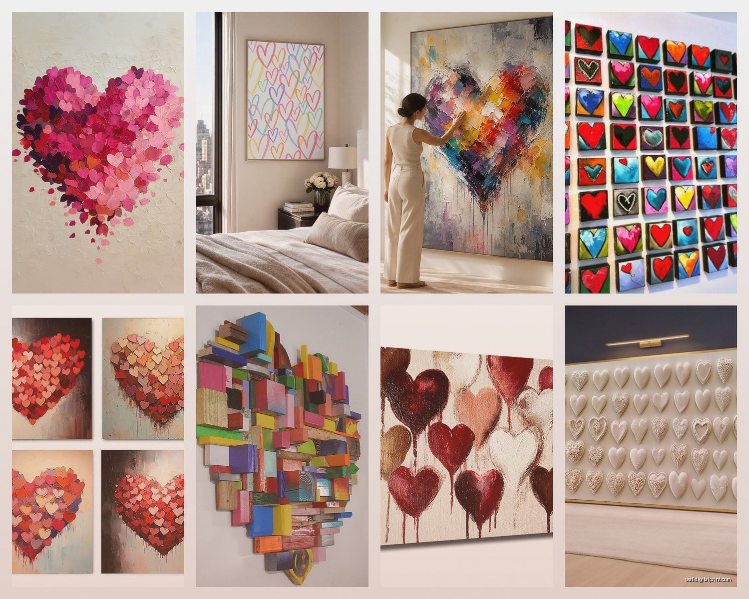 Heart Wall Art: Love Valentine Romance Symbol Decor