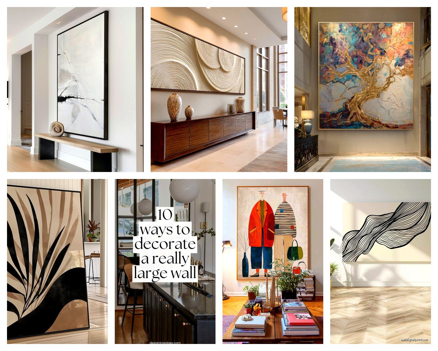 Large Wall Art for Hallway: Oversized Corridor Entry Decor