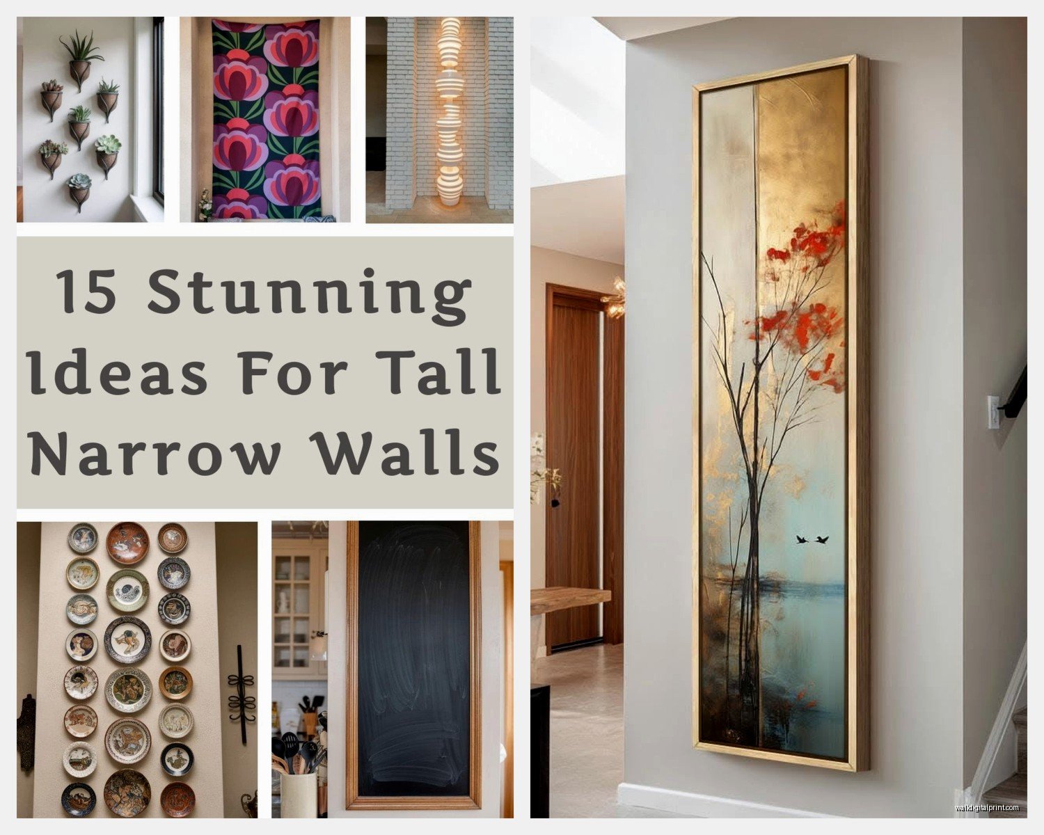 Long Vertical Wall Art: Extra Tall Portrait Format Pieces