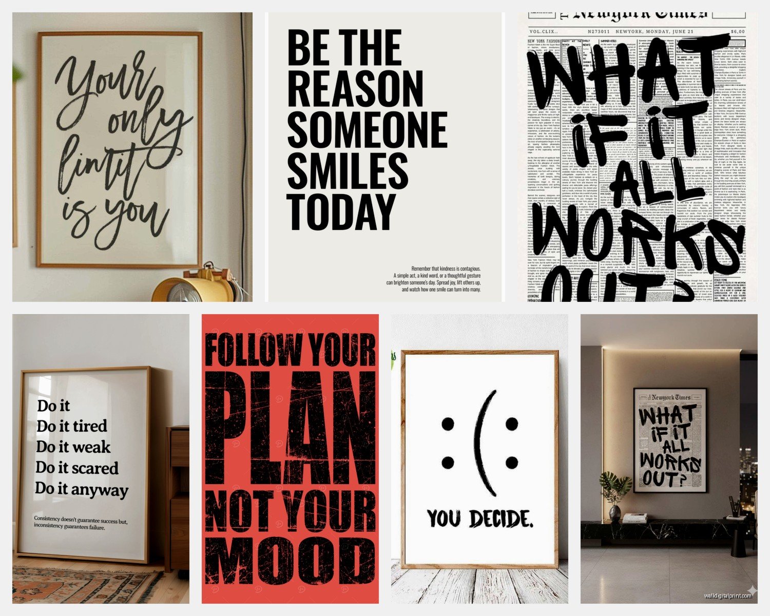 Motivational Wall Art for Bedroom: Inspirational Sleep Space Quotes