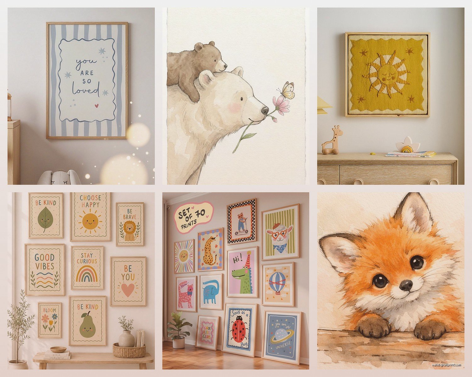 Nursery Decor Wall Art: Baby Room Sweet Infant Designs