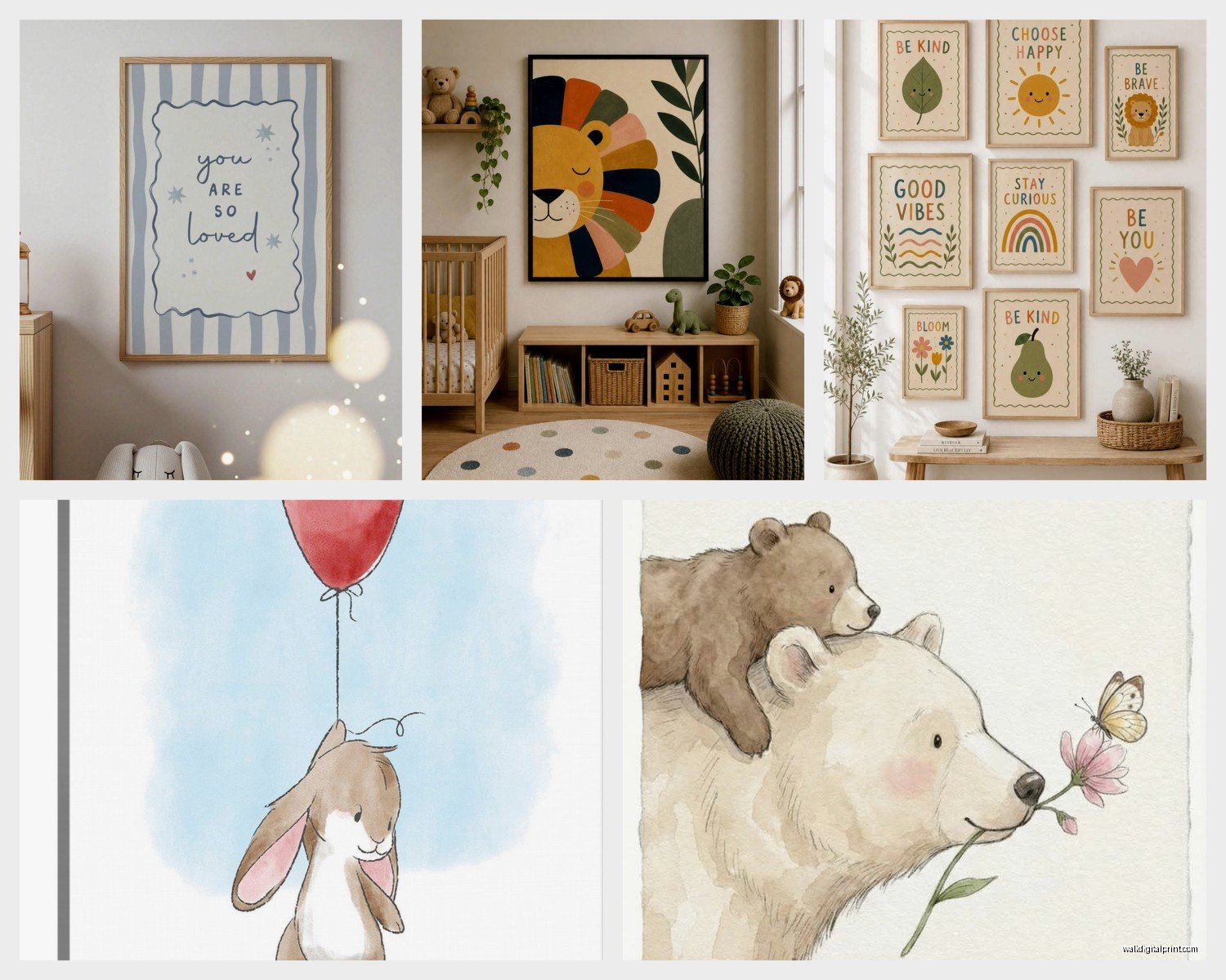 Nursery Decor Wall Art: Baby Room Sweet Infant Designs