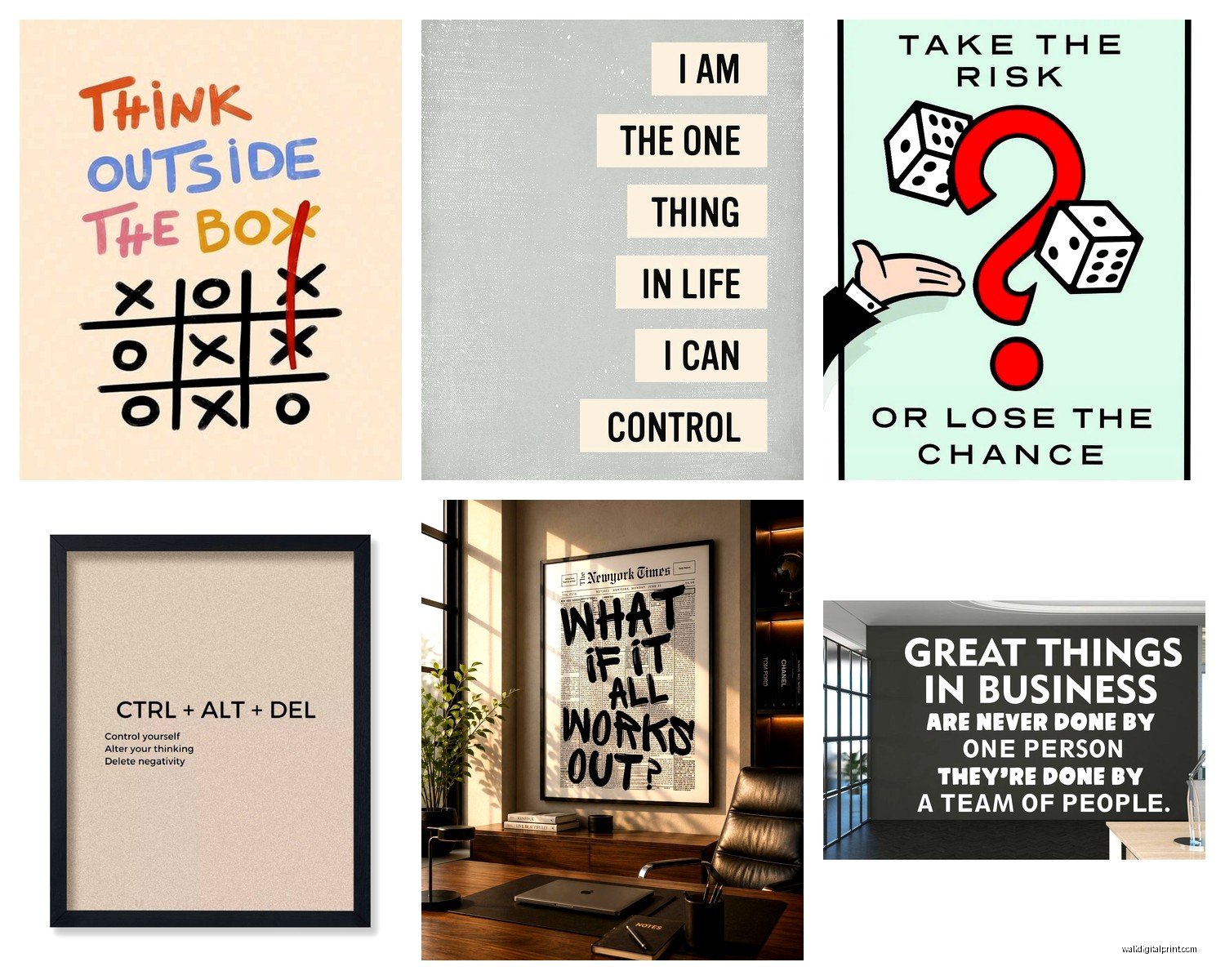 Office Wall Art: Professional Workspace Productivity Decor