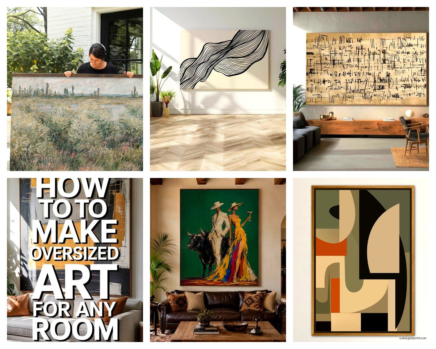 Oversized Wall Art: Extra Large Statement Wall Pieces