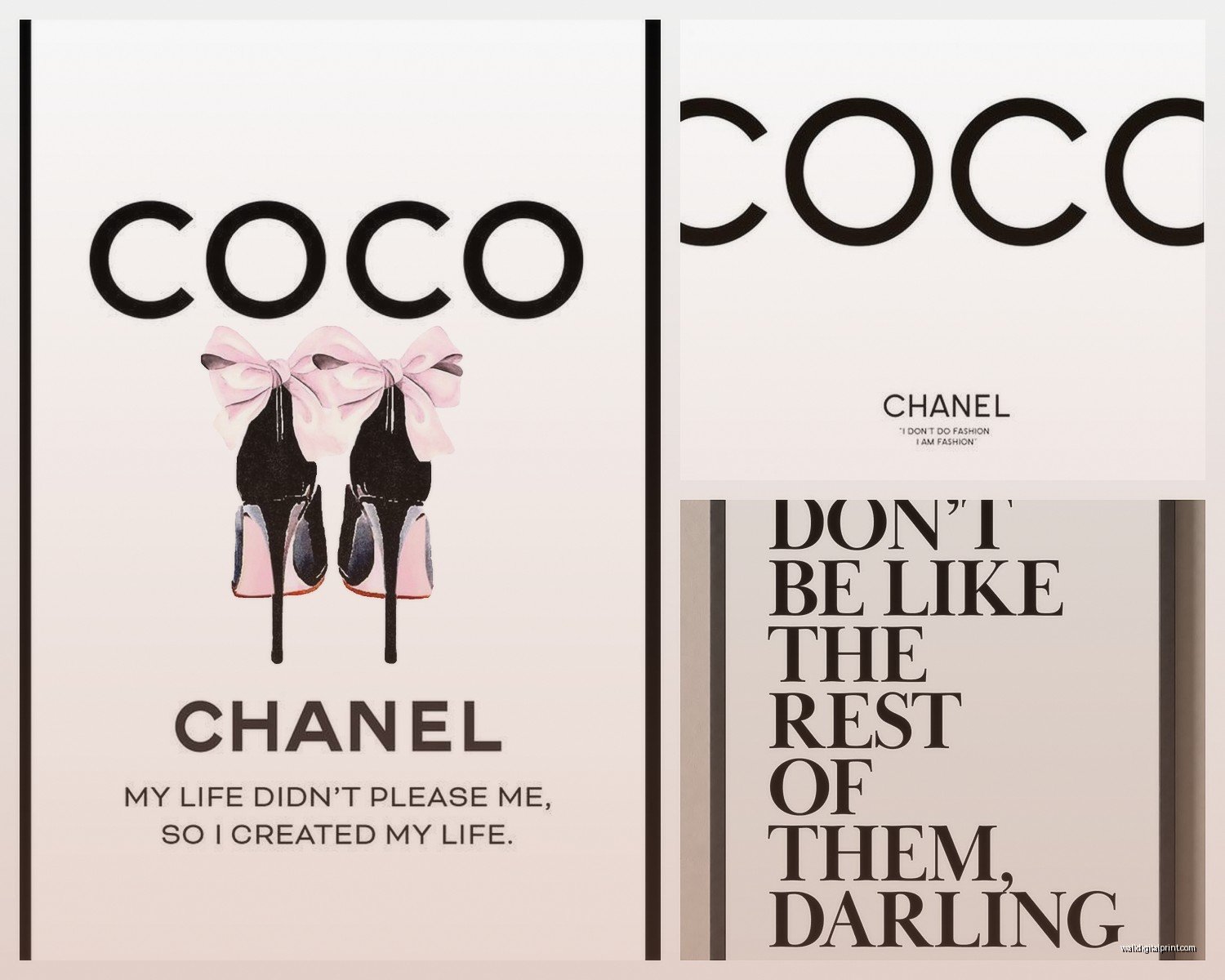 Printable Coco Chanel Wall Art: Free Fashion Downloads