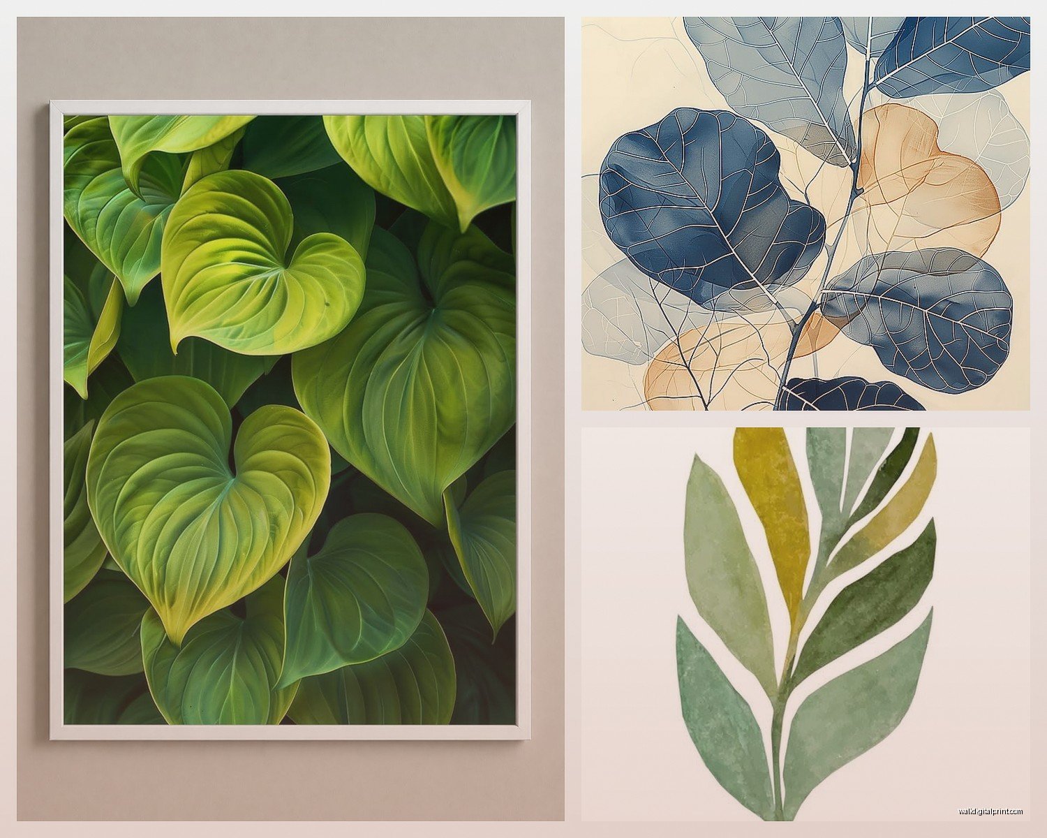 Printable Leaf Wall Art: Free Botanical Download Designs