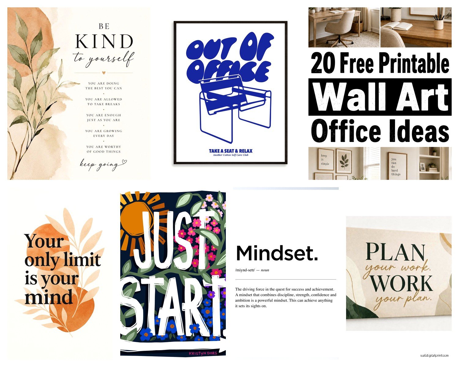 Printable Wall Art for Office: Free Workspace Downloads