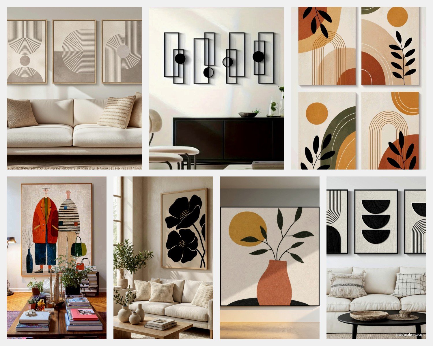 Simple Wall Art for Living Room: Minimalist Main Space Designs