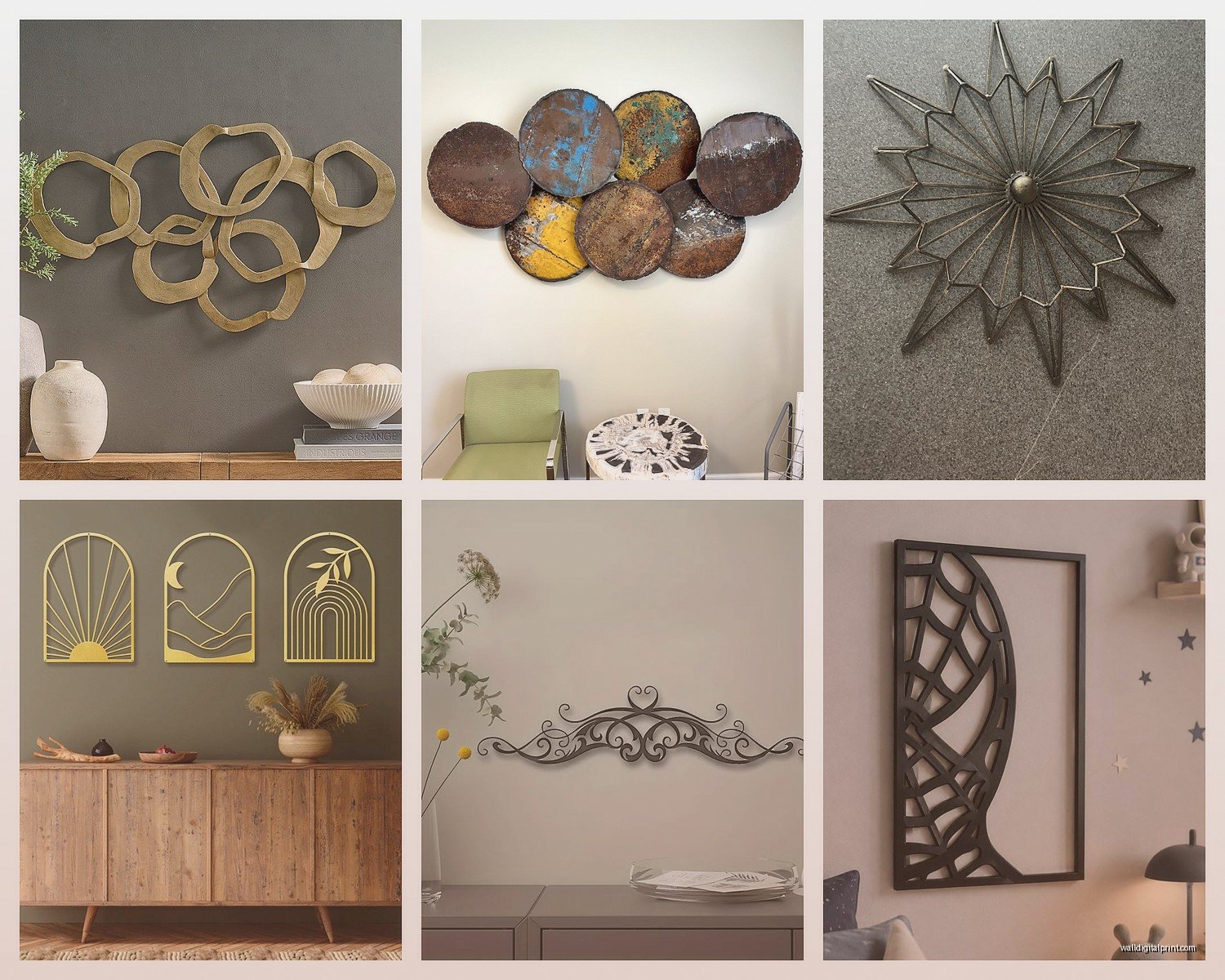 Small Metal Wall Art: Compact Accent Sculpture Pieces