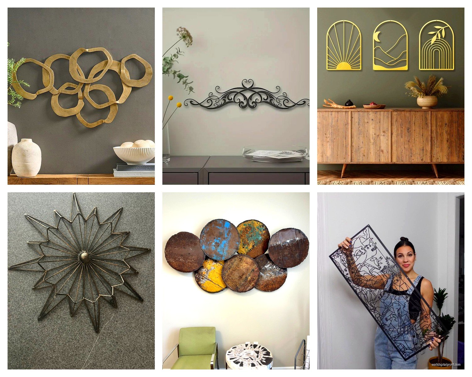 Small Metal Wall Art: Compact Accent Sculpture Pieces