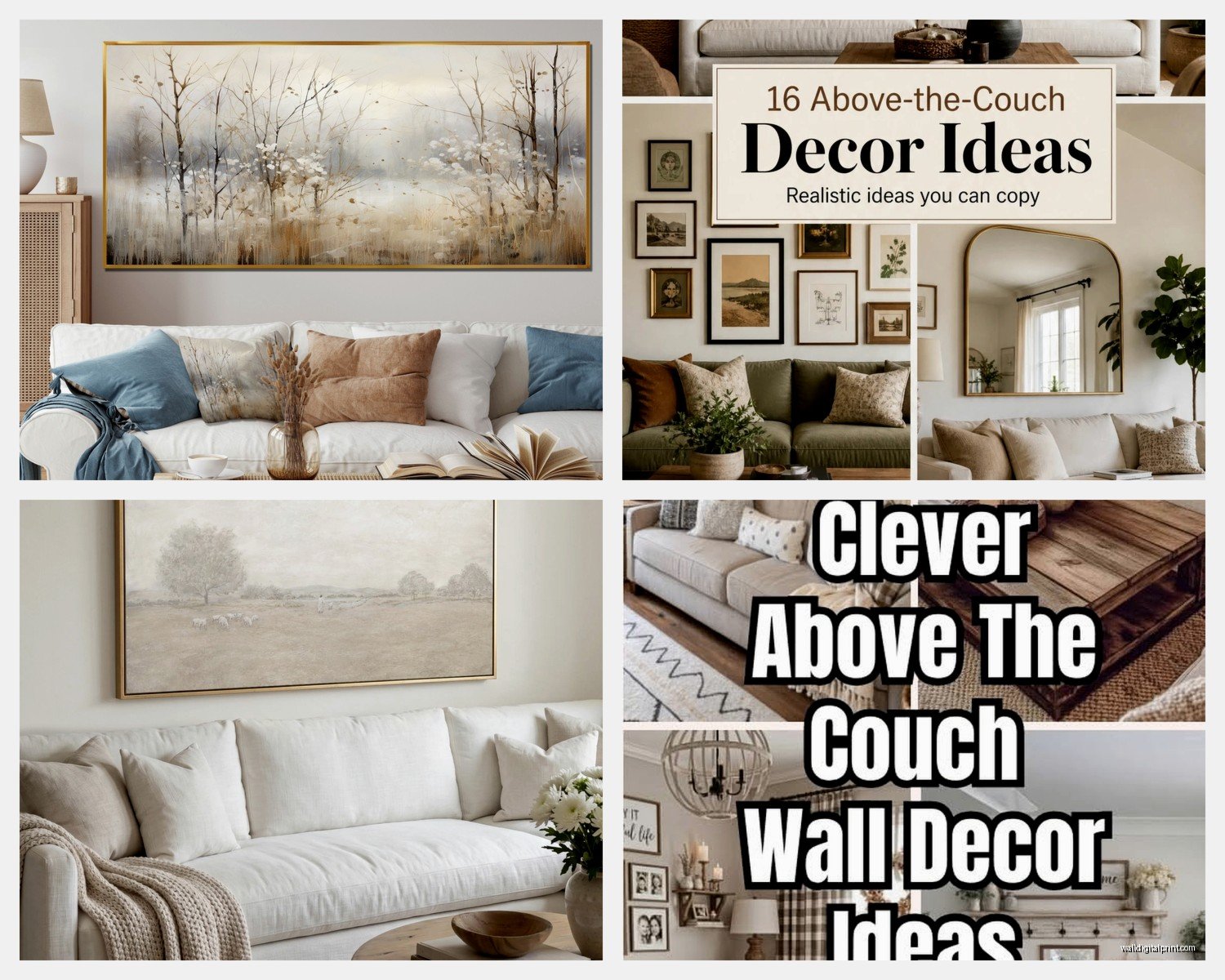 Wall Art Above Couch: Sofa Height Placement Guide