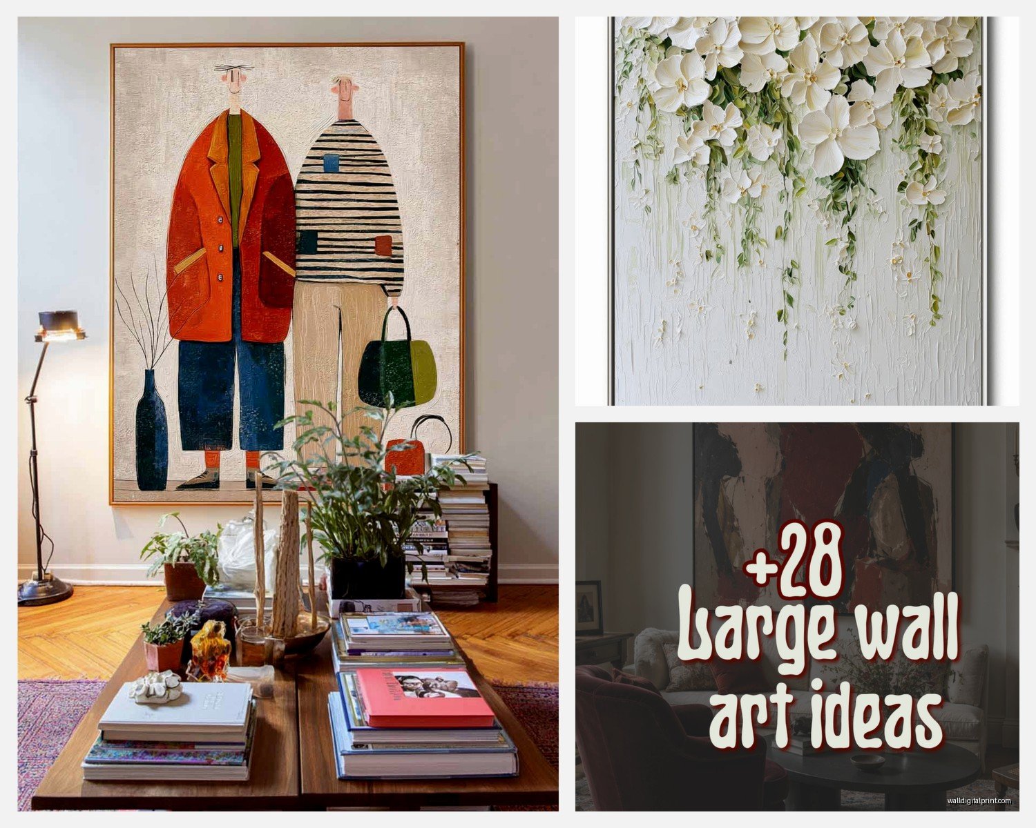 Wall Art for Large Living Room Wall: Big Space Focal Point