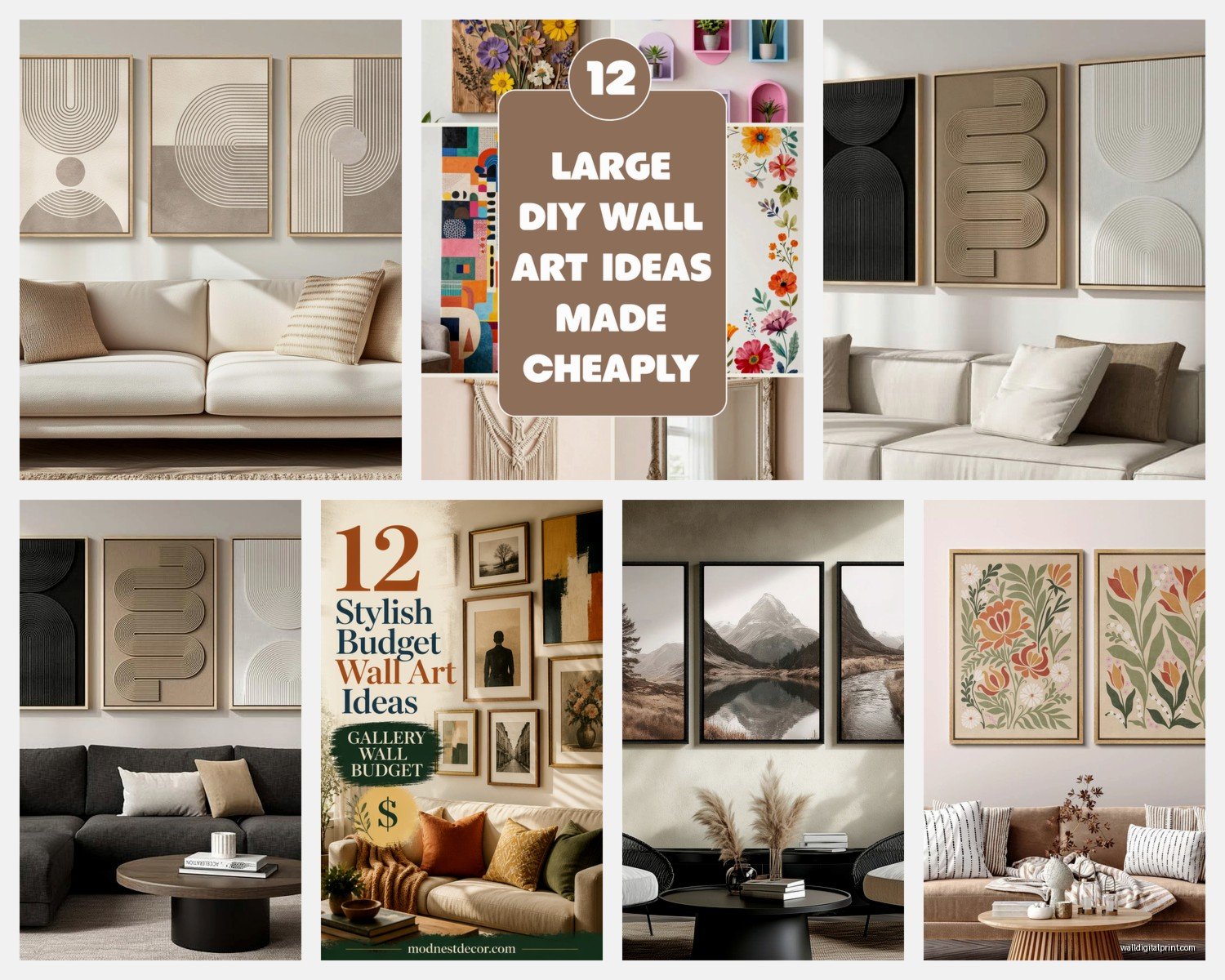 Wall Art for Living Room Cheap: Budget Main Space Options