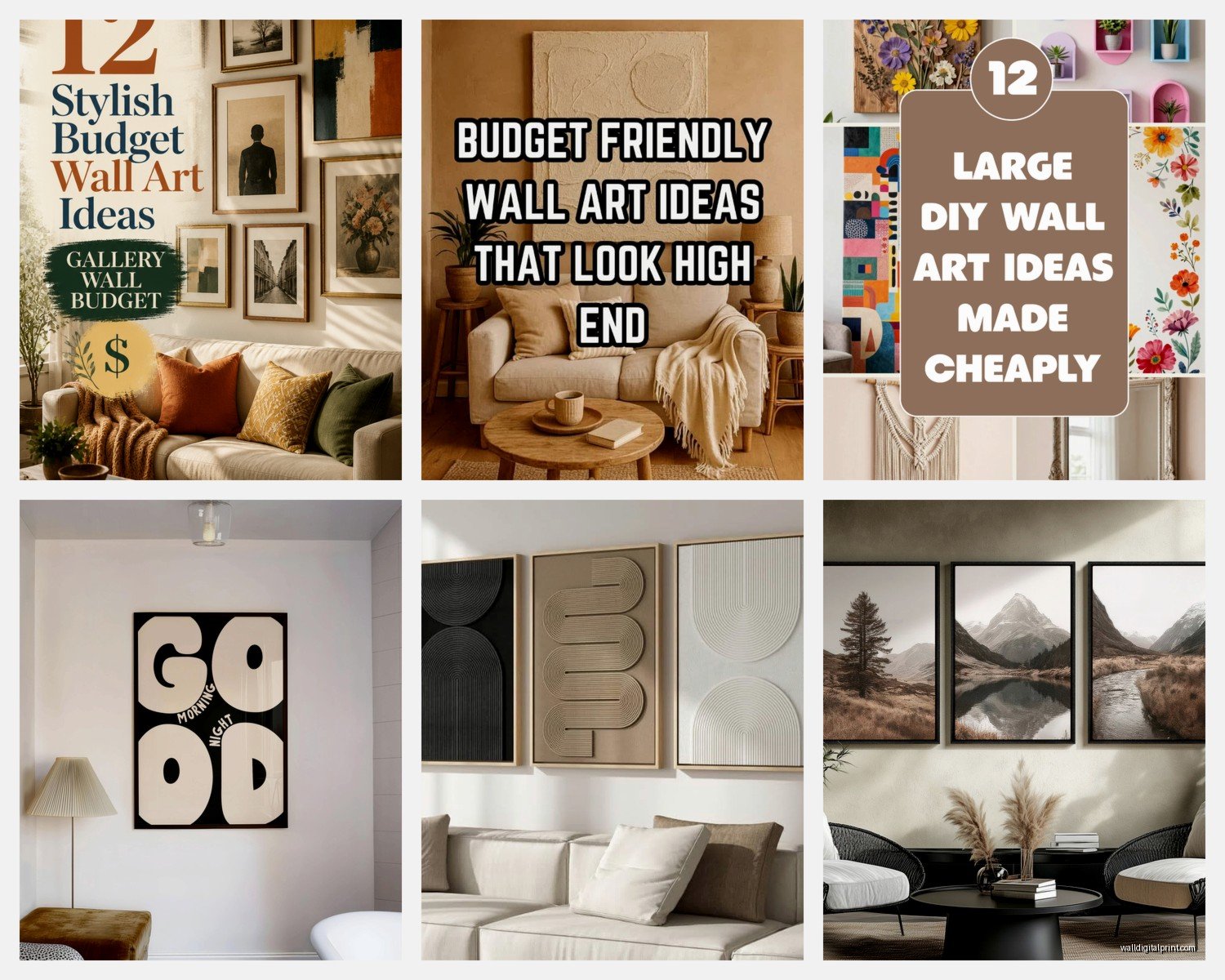 Wall Art for Living Room Cheap: Budget Main Space Options