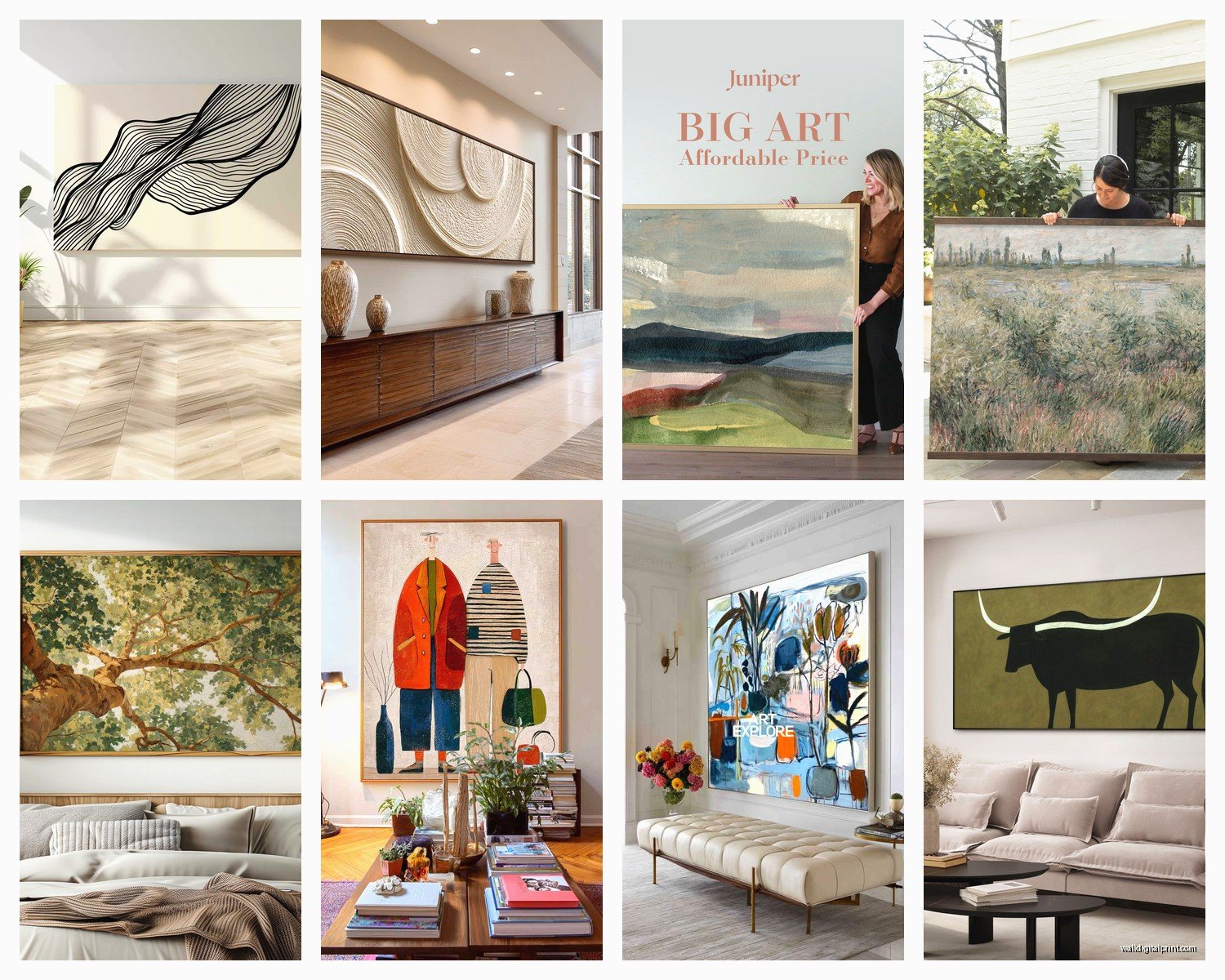Wall Art Living Room Large: Main Space Oversized Pieces