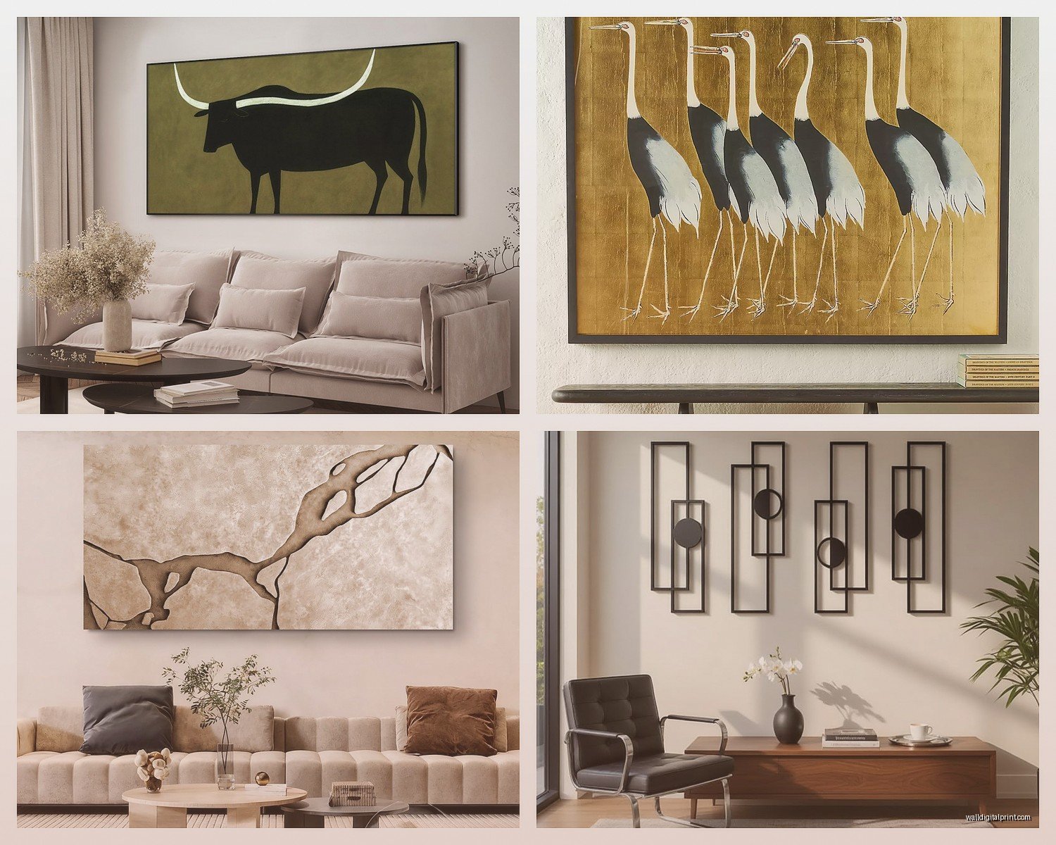 Wall Art Modern Living Room: Contemporary Main Space Styling