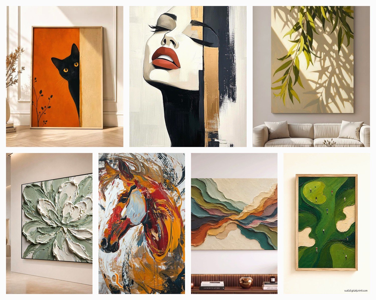 Wall Art Painting: Canvas Acrylic Oil Art Original Guide