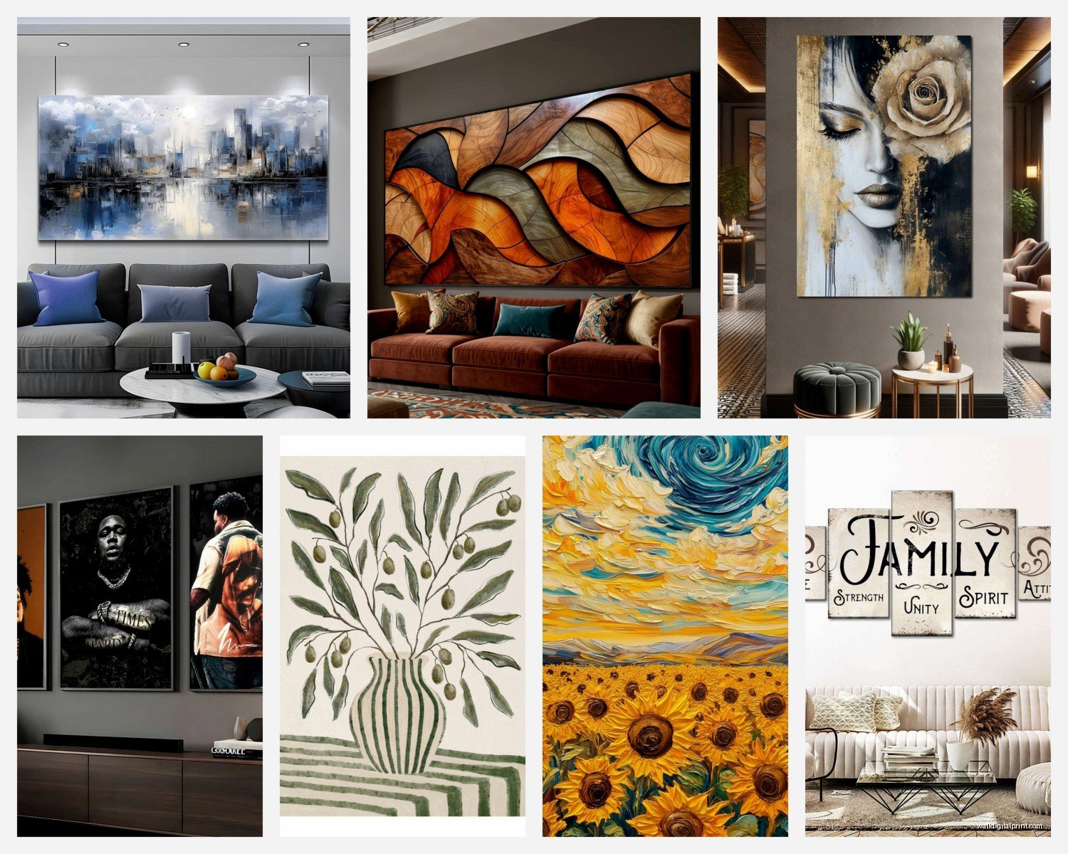 Wall Art Pictures for Living Room: Photo Main Space Decor