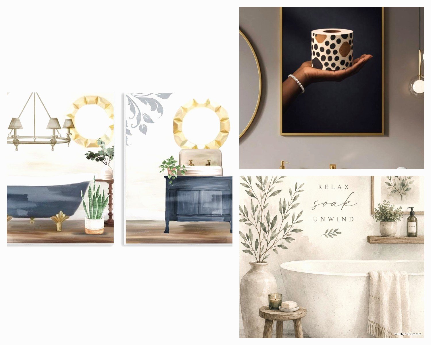 Wayfair Bathroom Wall Art: Online Store Bath Space Collection
