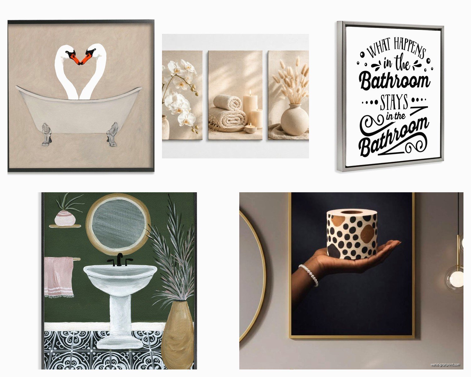 Wayfair Bathroom Wall Art: Online Store Bath Space Collection
