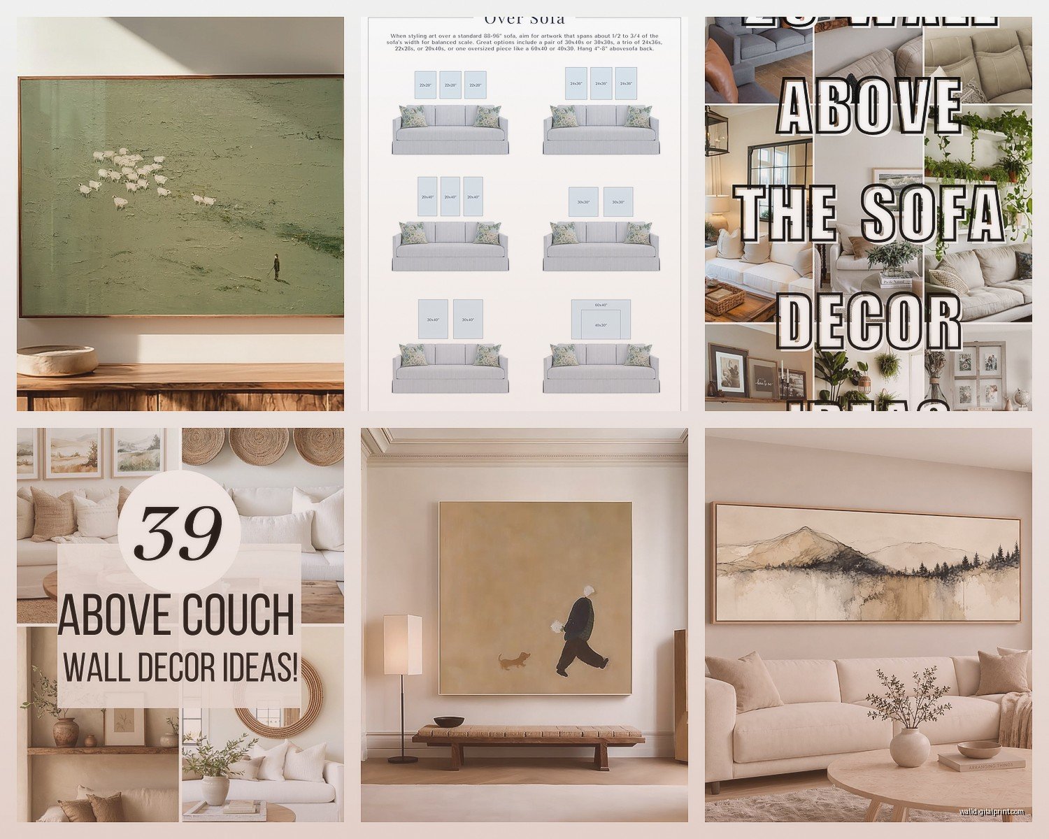 Above Sofa Wall Art: Living Room Focal Point Placement