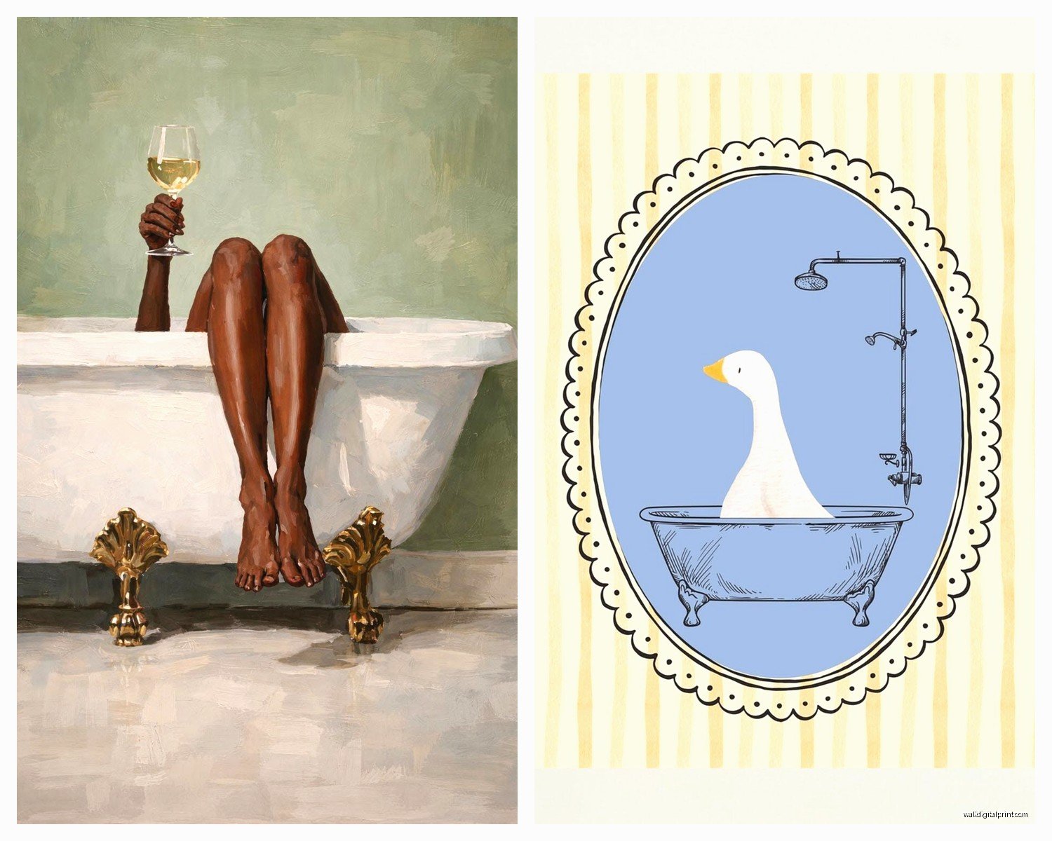 Bathroom Wall Art Prints: Bath Space Poster Photography