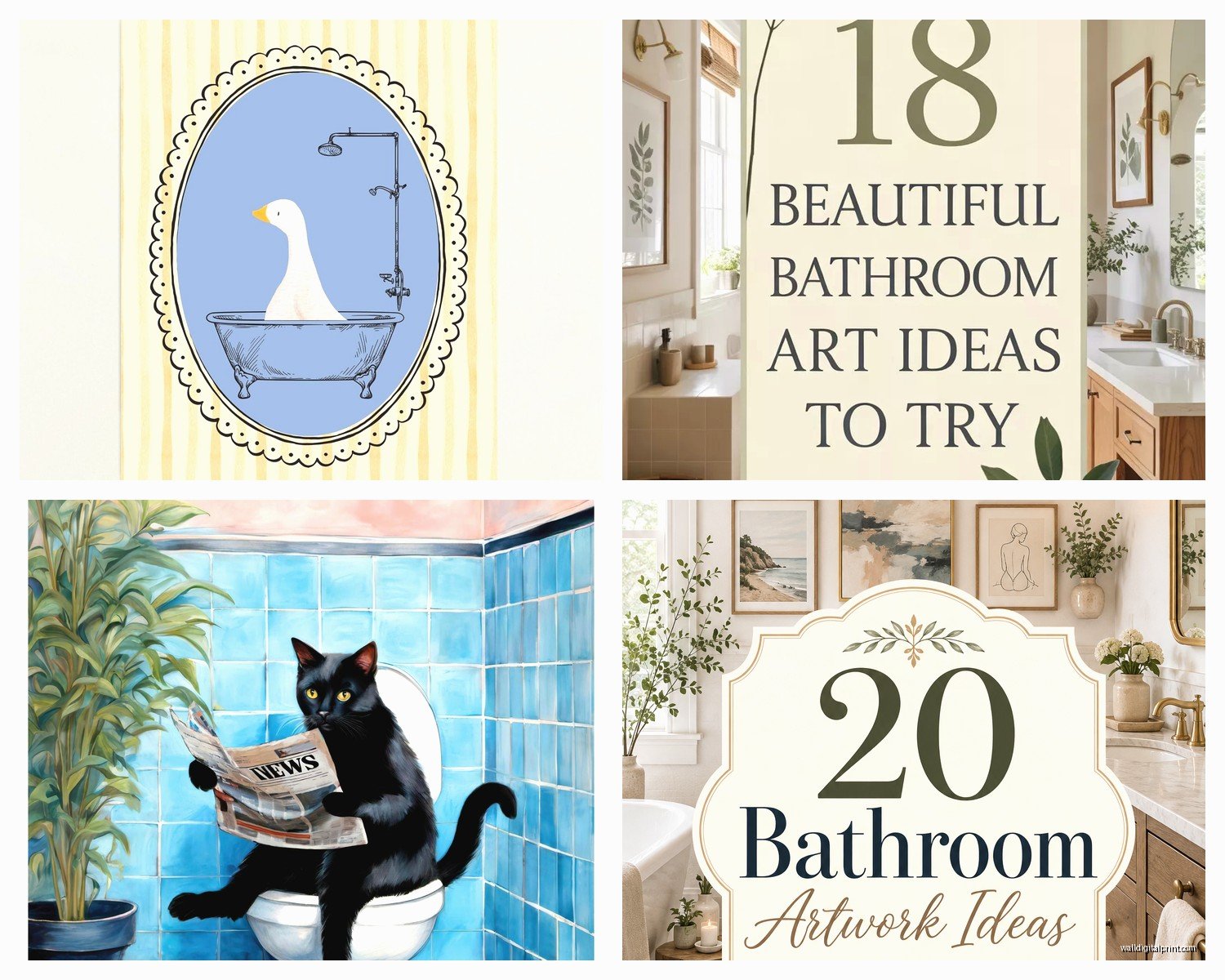Bathroom Wall Art Prints: Bath Space Poster Photography