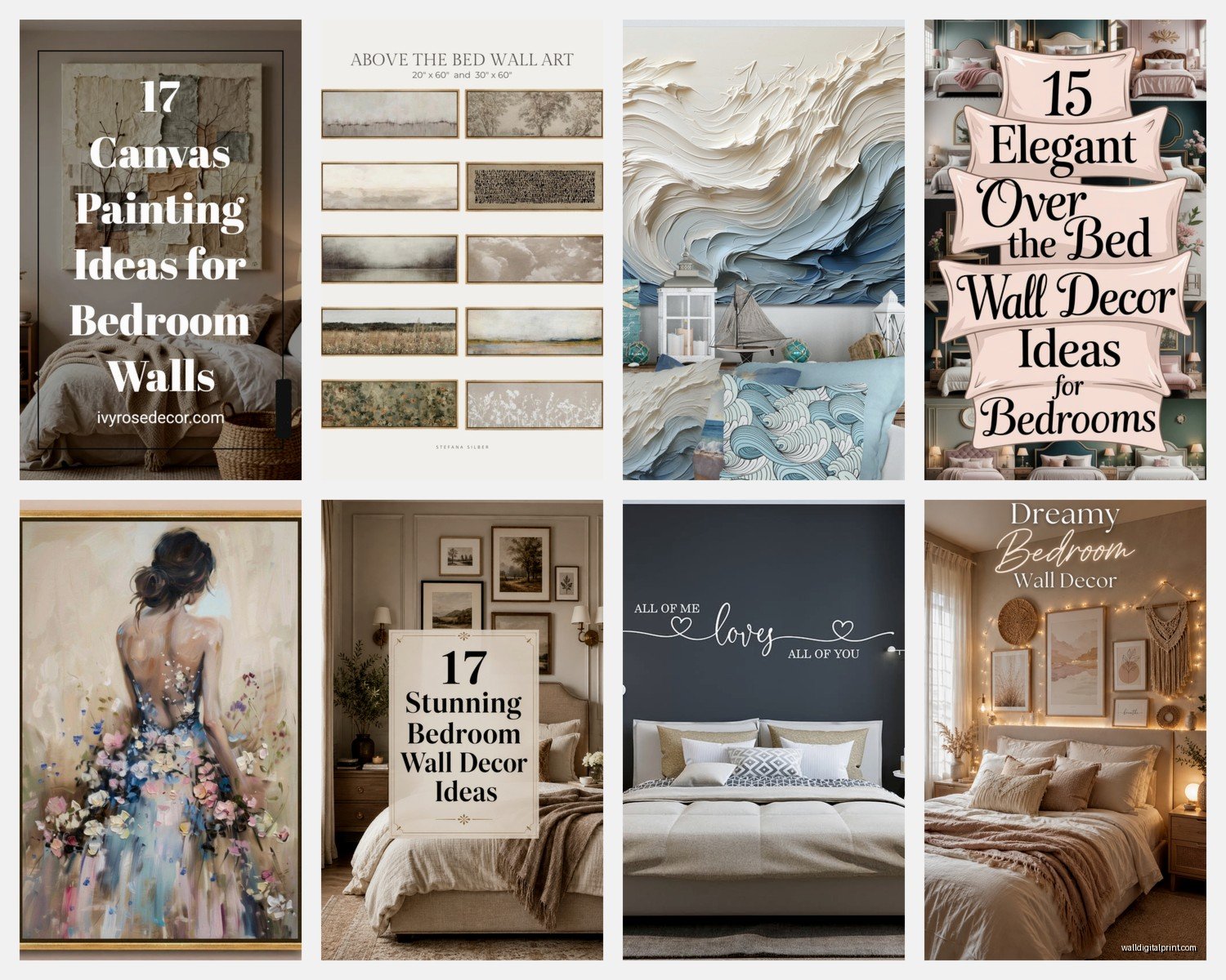 Beautiful Wall Art for Bedroom: Stunning Sleep Space Designs