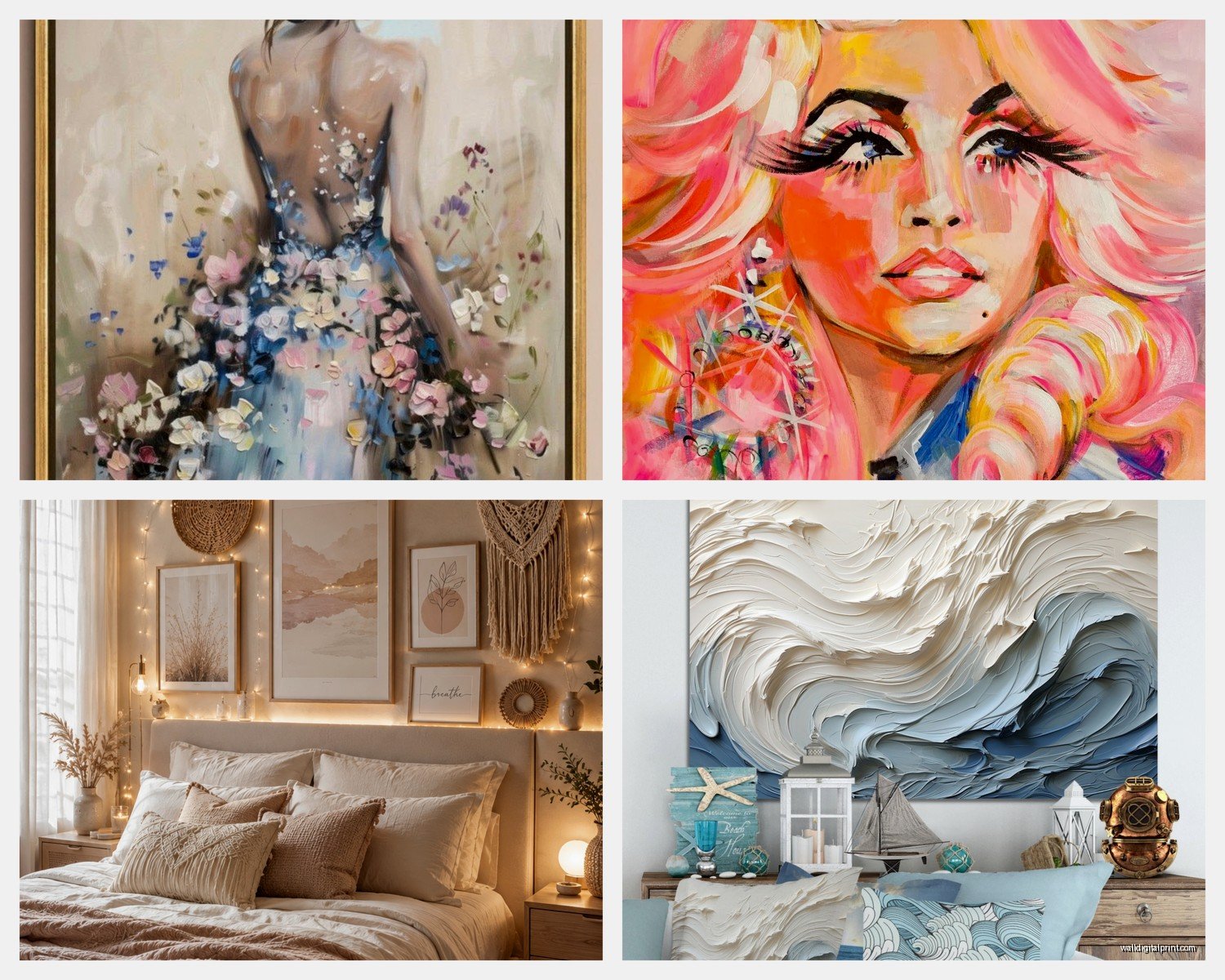 Beautiful Wall Art for Bedroom: Stunning Sleep Space Designs