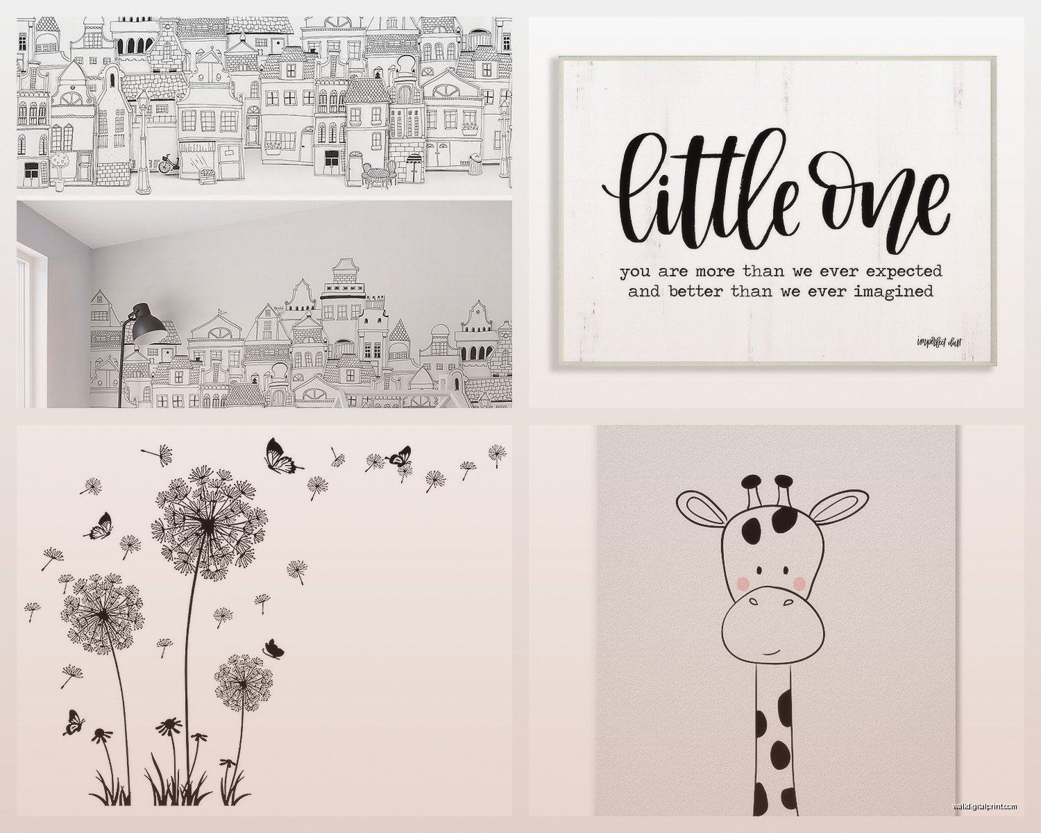 Black and White Nursery Wall Art: Monochrome Baby Room Decor