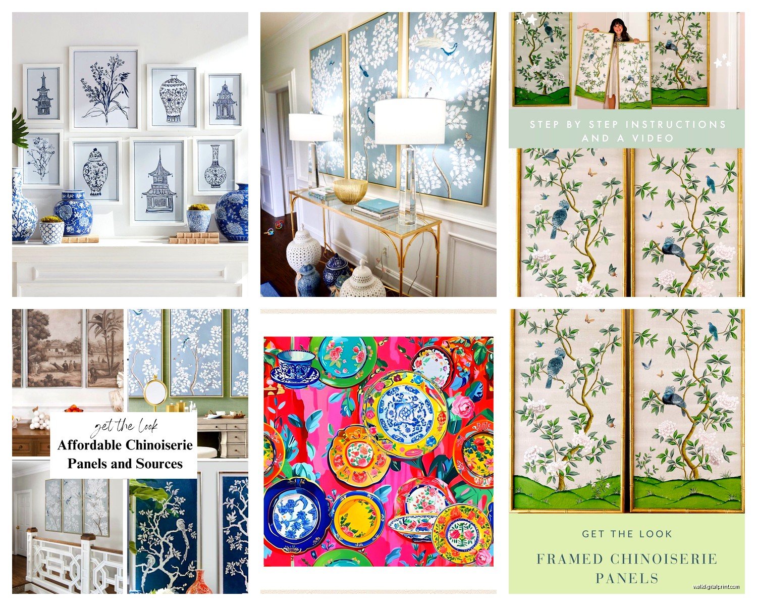 Chinoiserie Wall Art: Chinese-Inspired European Elegant Decor