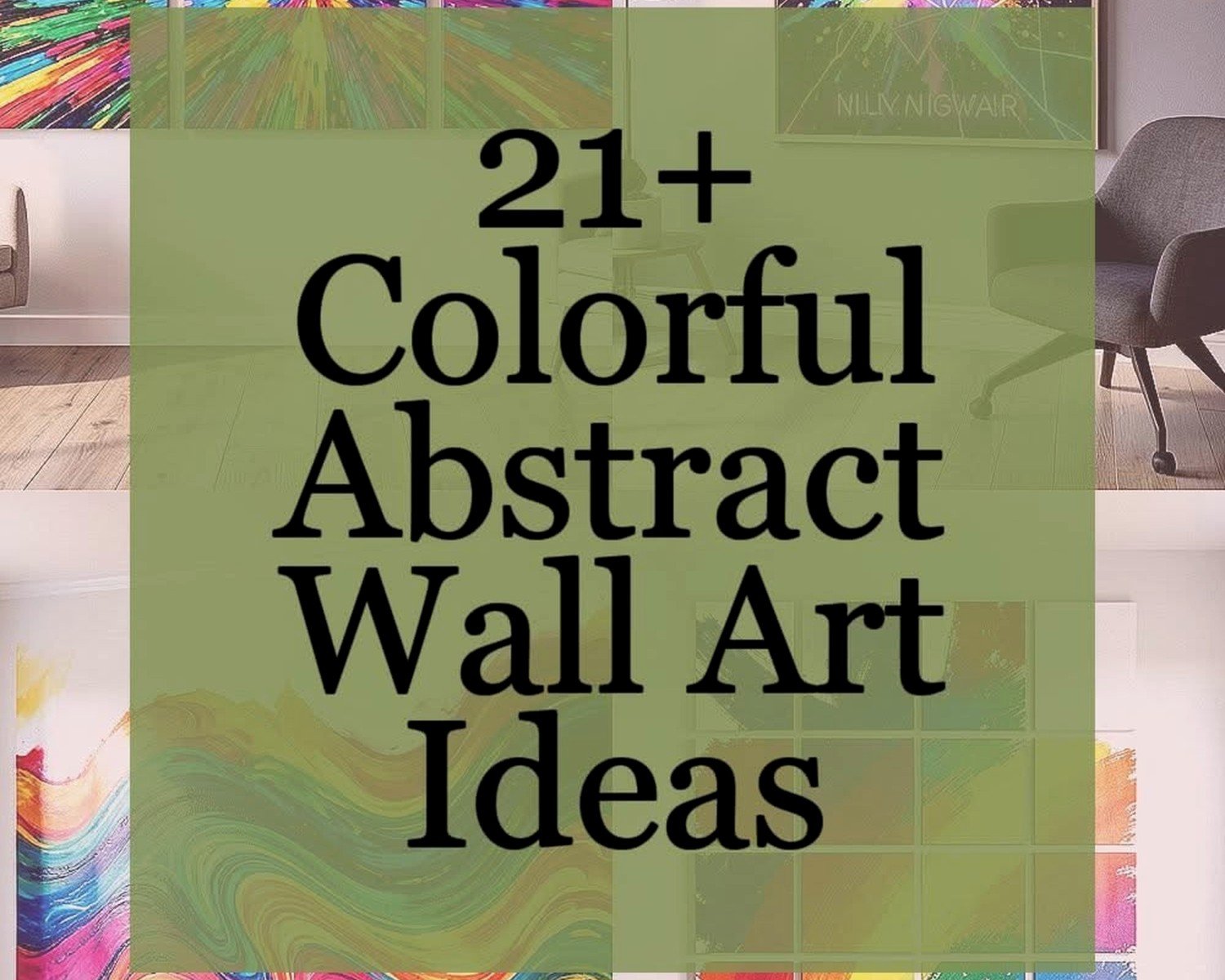 Colorful Abstract Wall Art: Vibrant Modern Non-Representational
