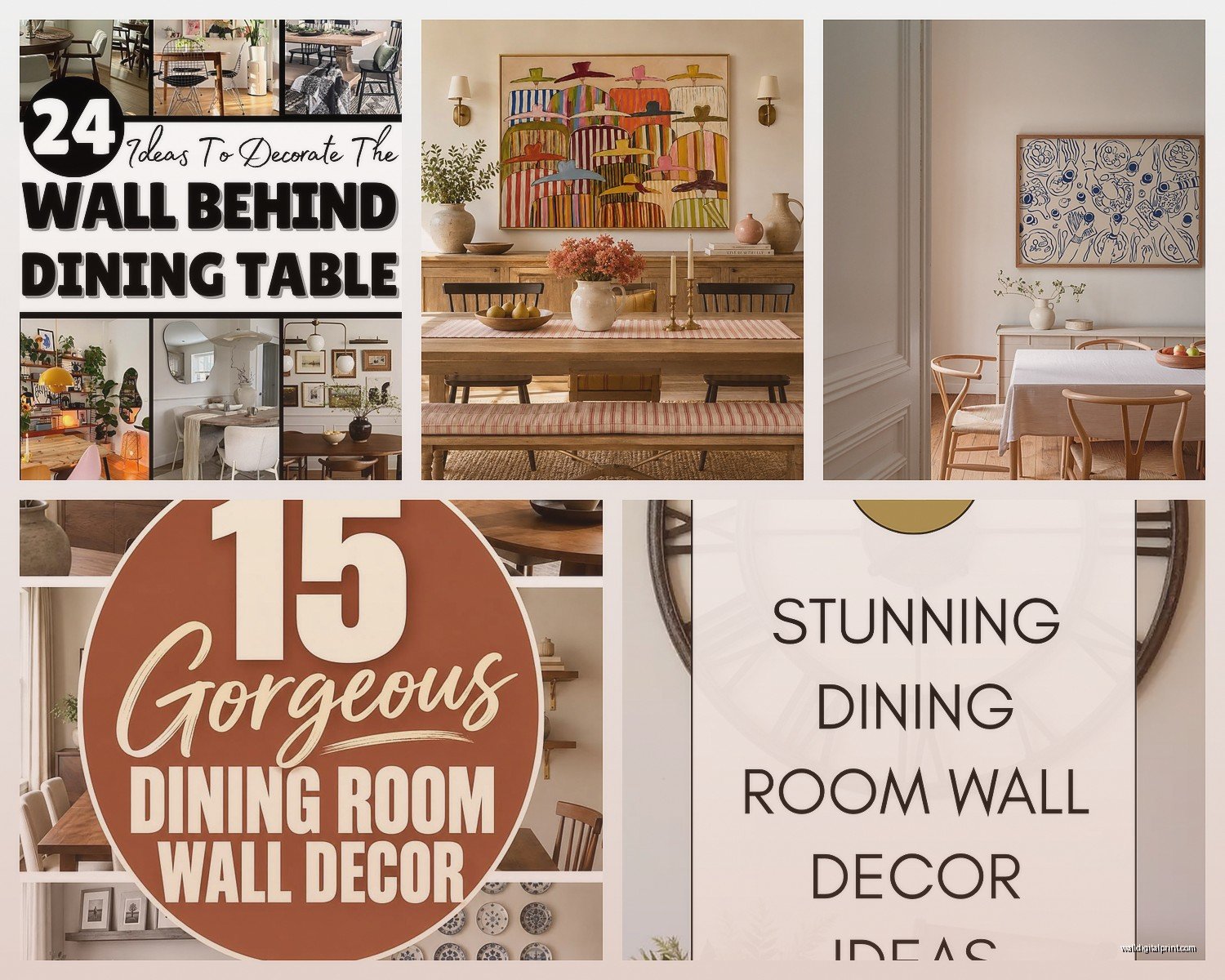 Dining Table Wall Art: Eating Area Focal Point Placement