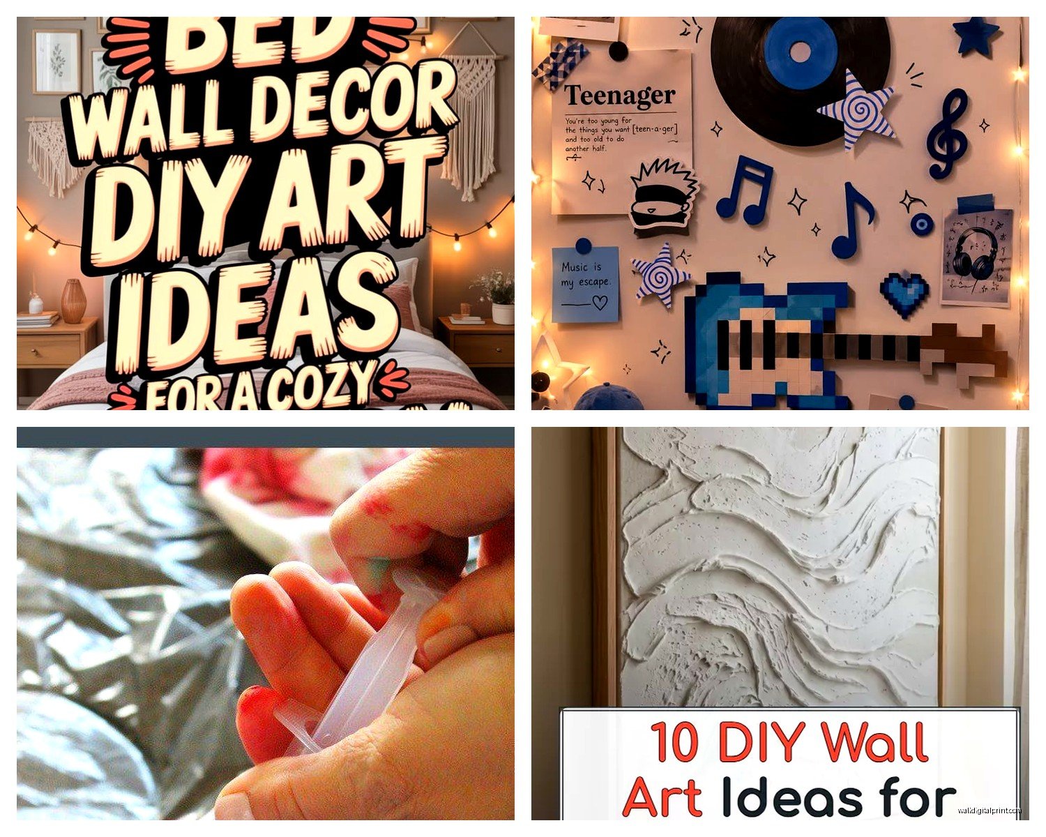 DIY Wall Art for Bedroom: Handmade Sleep Space Projects