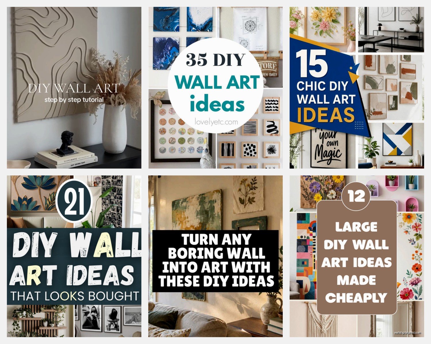 DIY Wall Art for Living Room: Handmade Main Space Projects